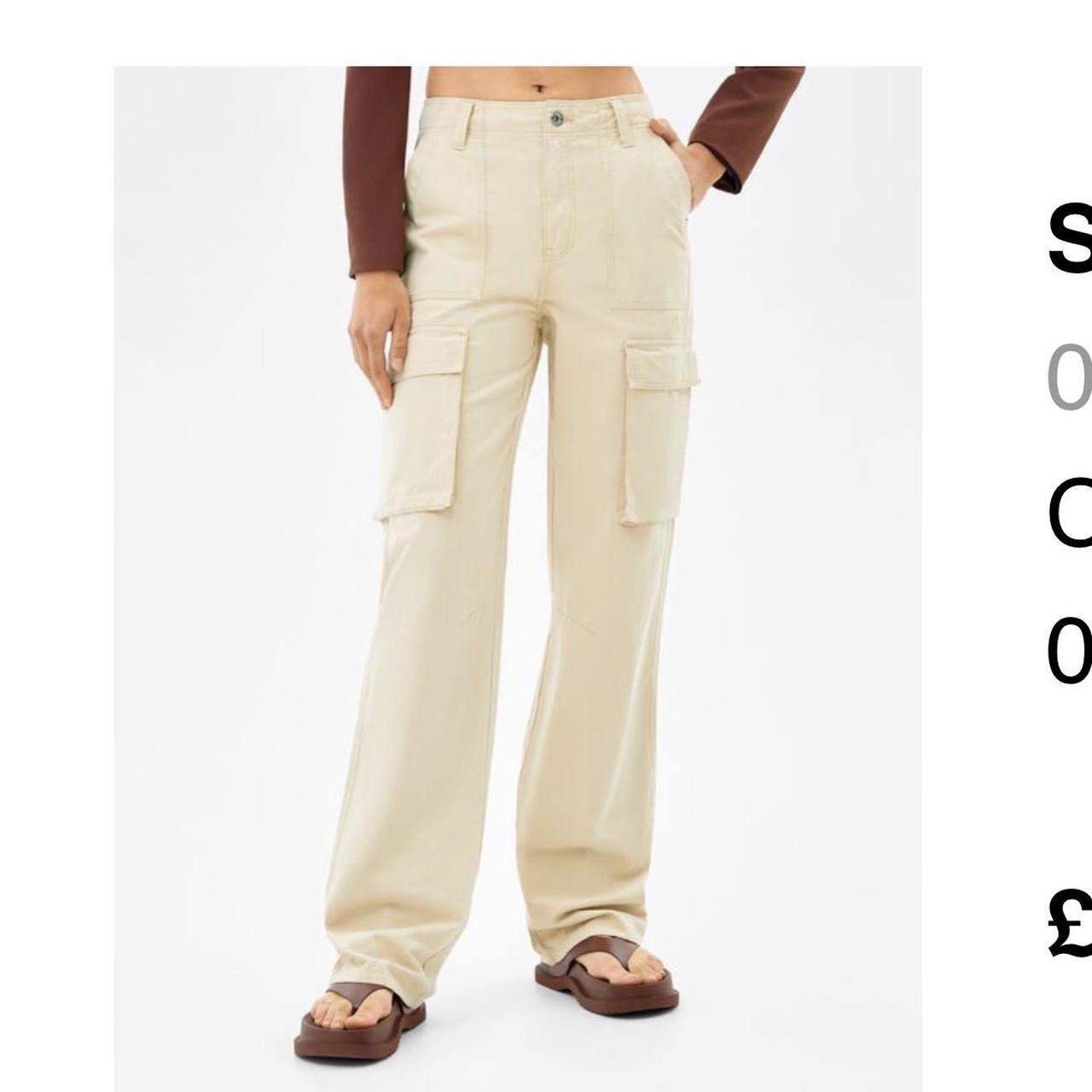 bershka beige sliders