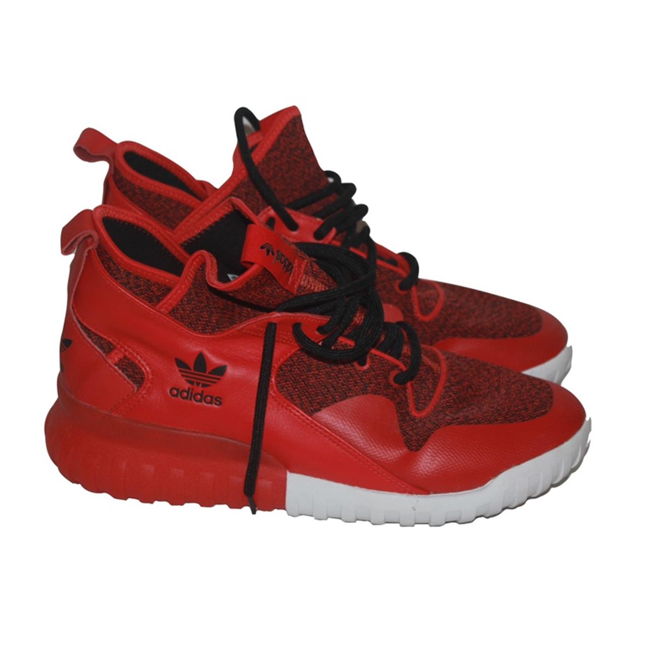 Adidas Tubular X Red Black prime knit sneaker 45