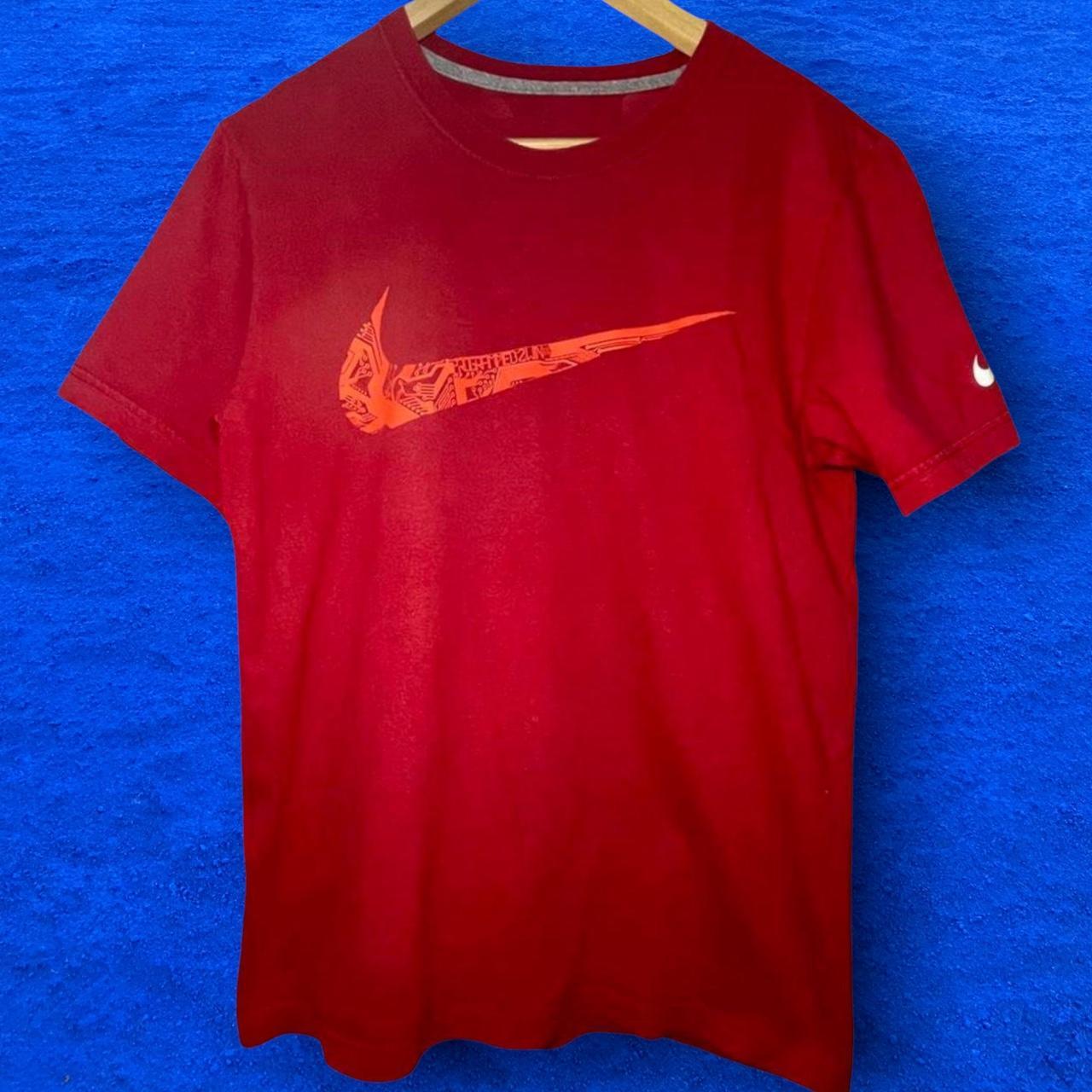 Red Nike programmed 2 win graphic t-shirt. Size... - Depop