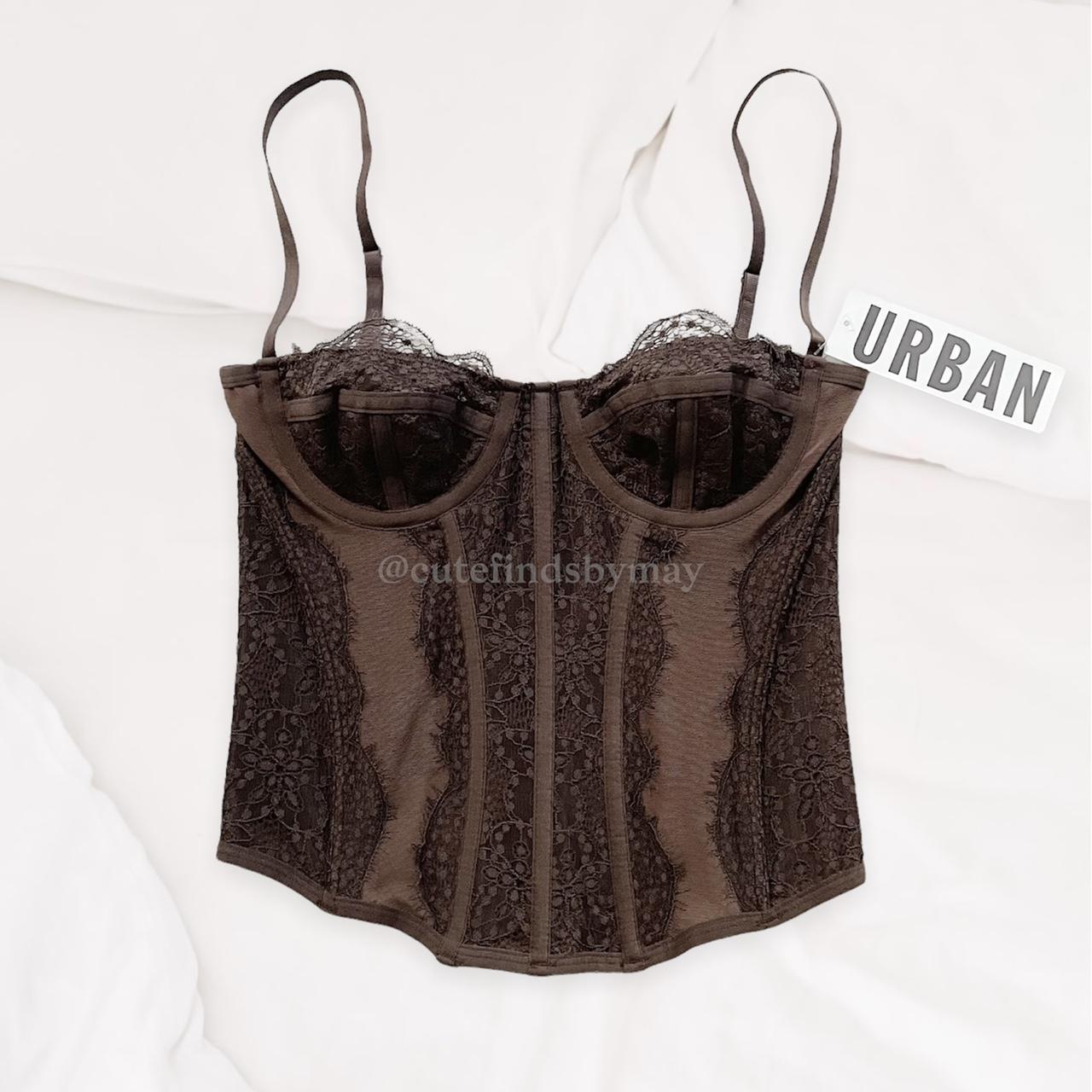 Urban Outfitters Out From Under Modern Love Corset in Brown Size M