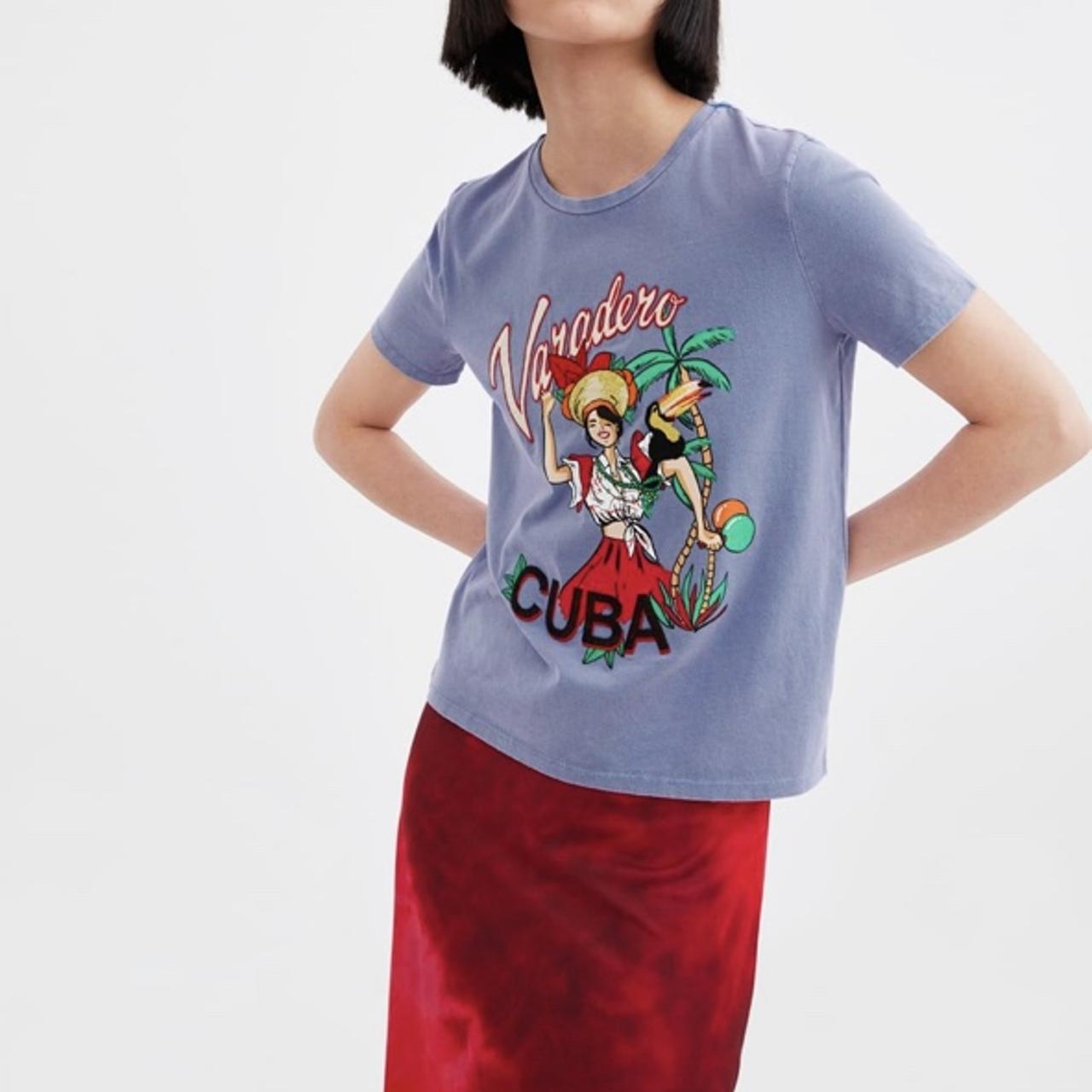 washed effect t shirt zara