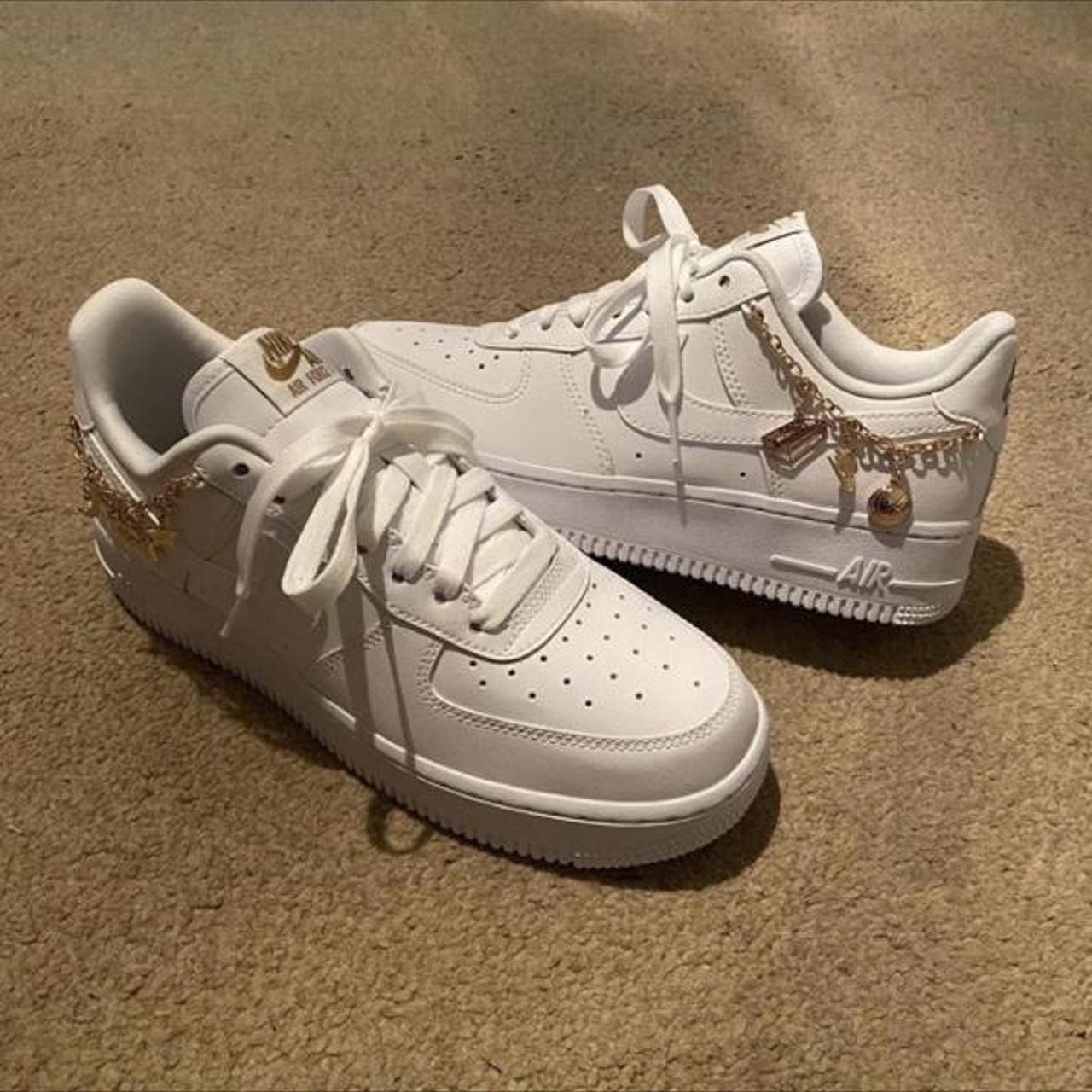 White Air Force 1 charm edition. Any questions... - Depop