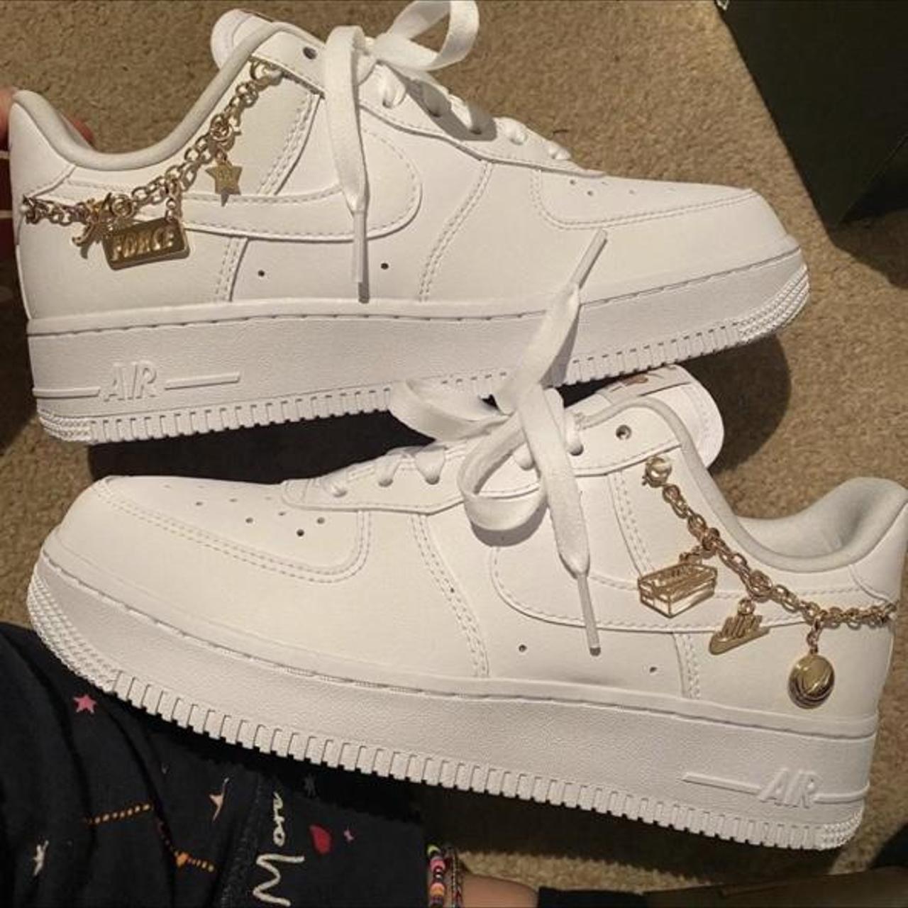 White Air Force 1 charm edition. Any questions... - Depop