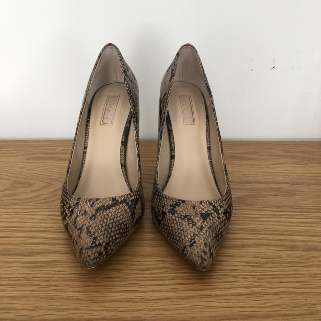 Topshop pointed tor high heeled Black