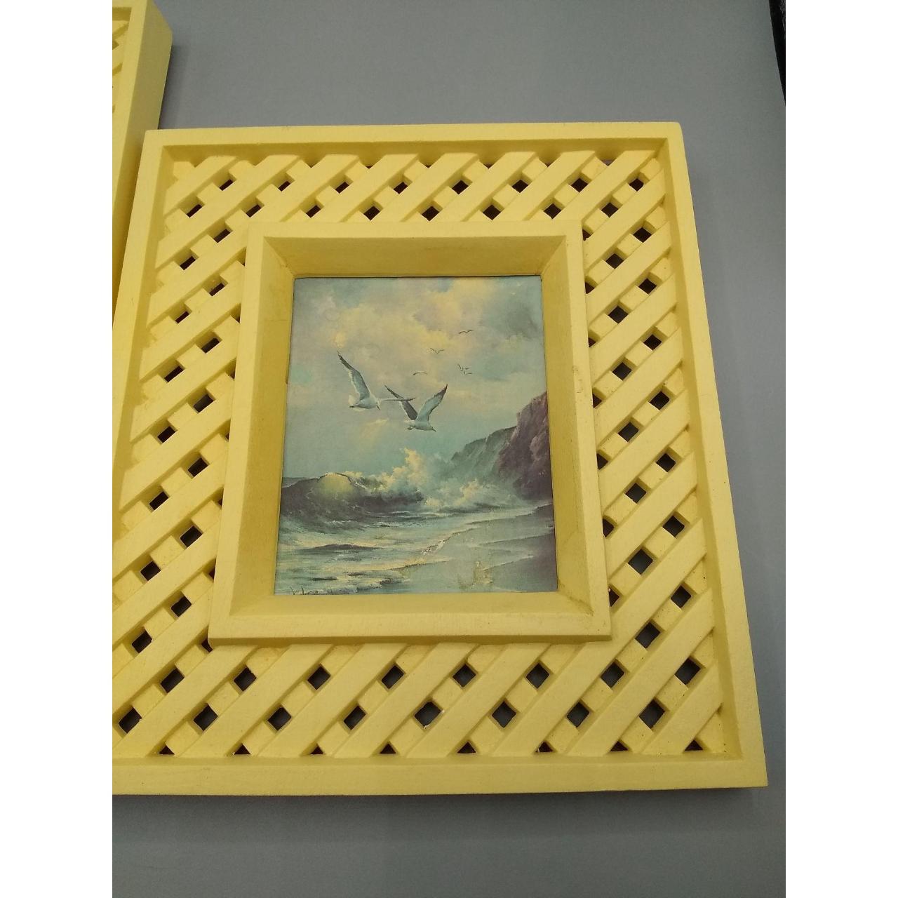 vintage-burwood-beach-wall-art-seagull-ocean-sand-depop