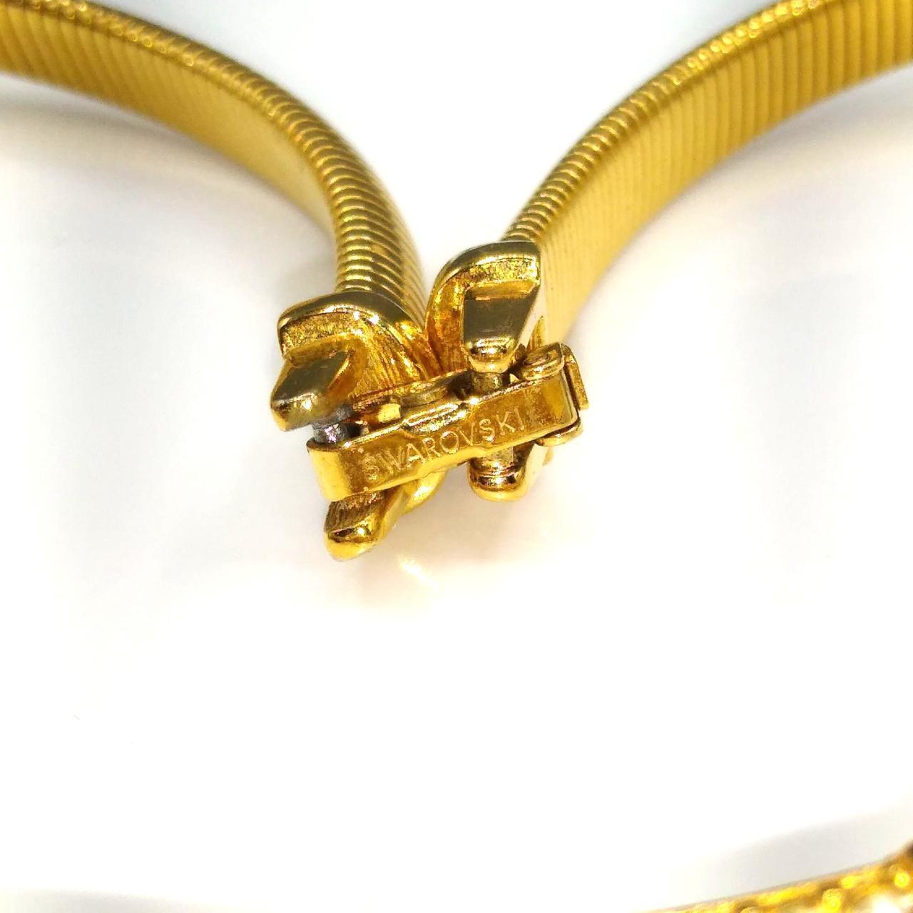 Product Image 4 - Vintage Swarovski Omega Necklace, Gold