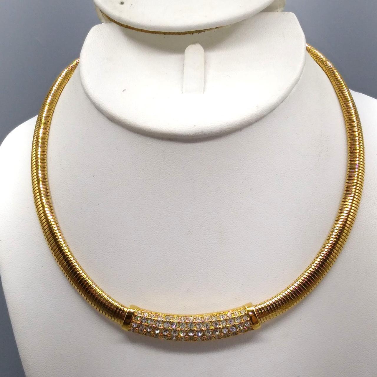 Product Image 2 - Vintage Swarovski Omega Necklace, Gold