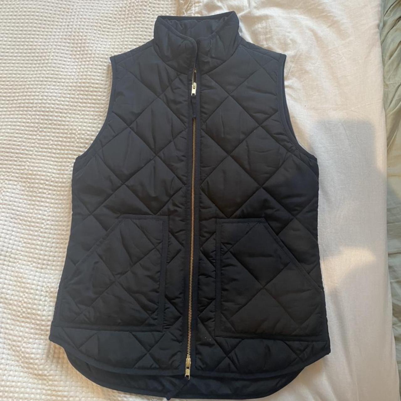 Black vest Quilted black vest With cute good... Depop