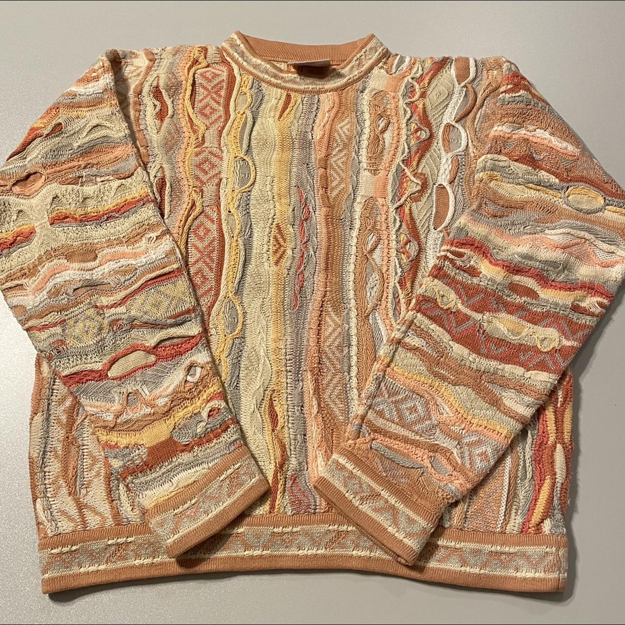 Coogi Women's Pink and Yellow Jumper