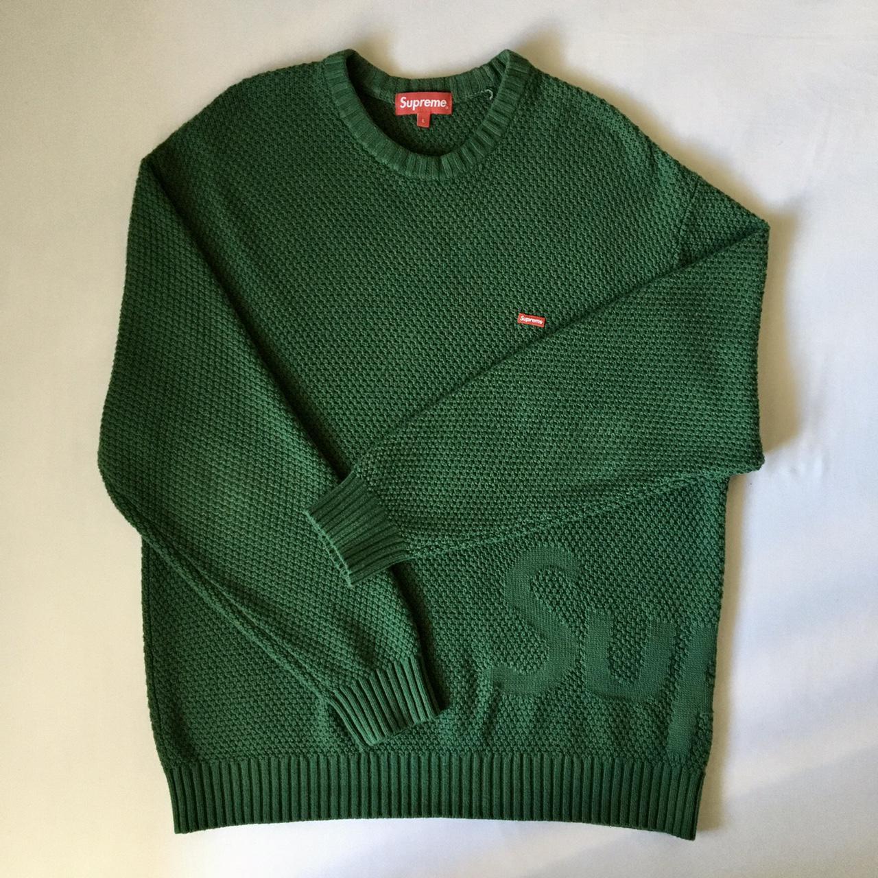 supreme textured small box sweater