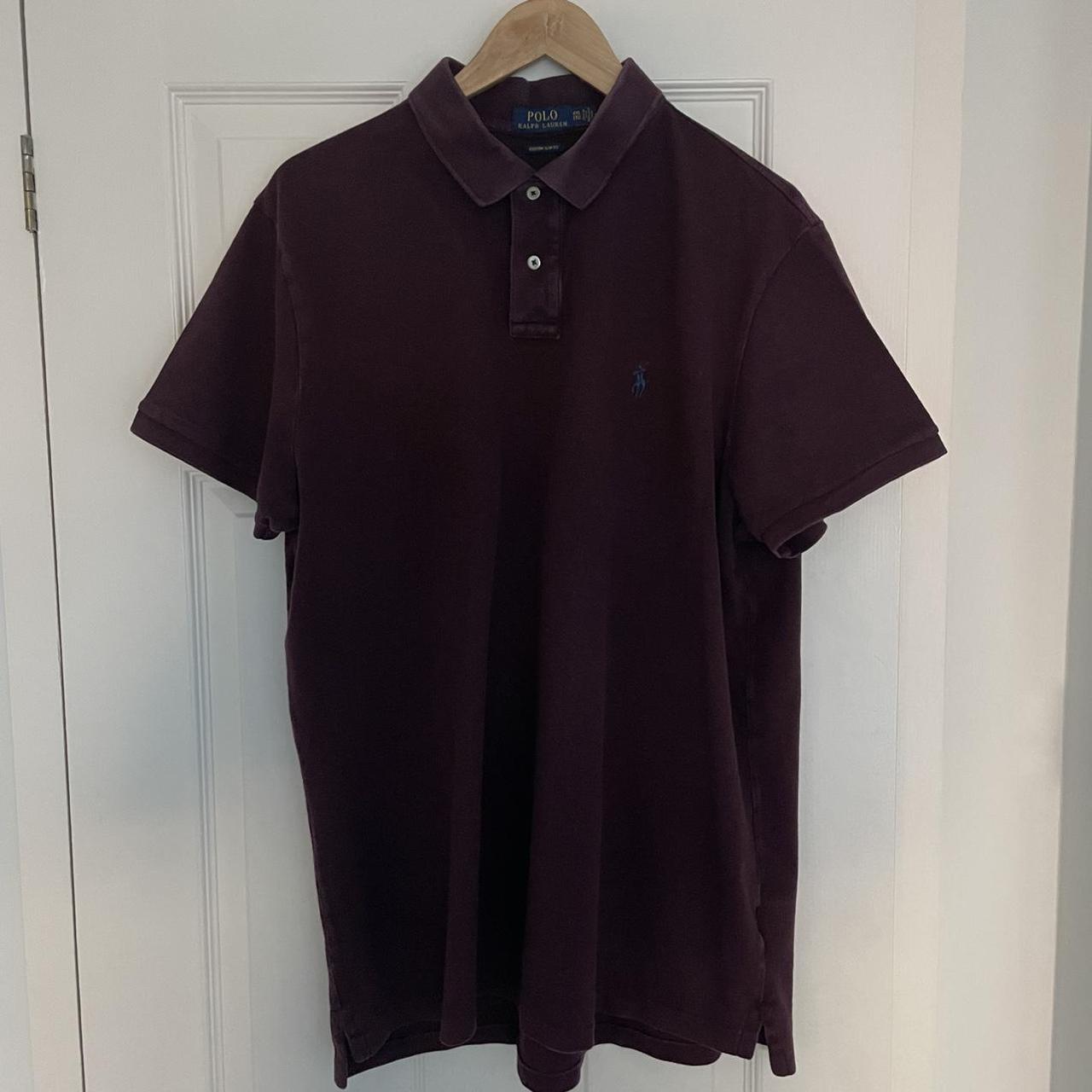 Polo Ralph Lauren Men's Burgundy Polo-shirts | Depop