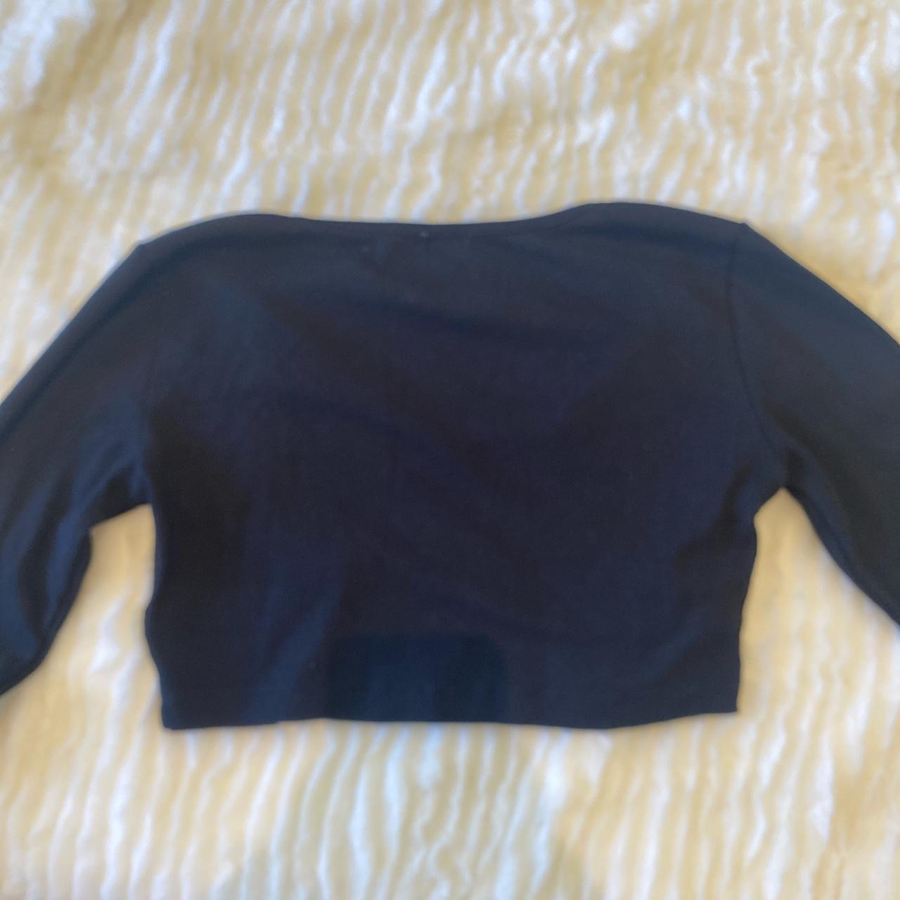 Garage long sleeve crop top w/ underbust... Depop