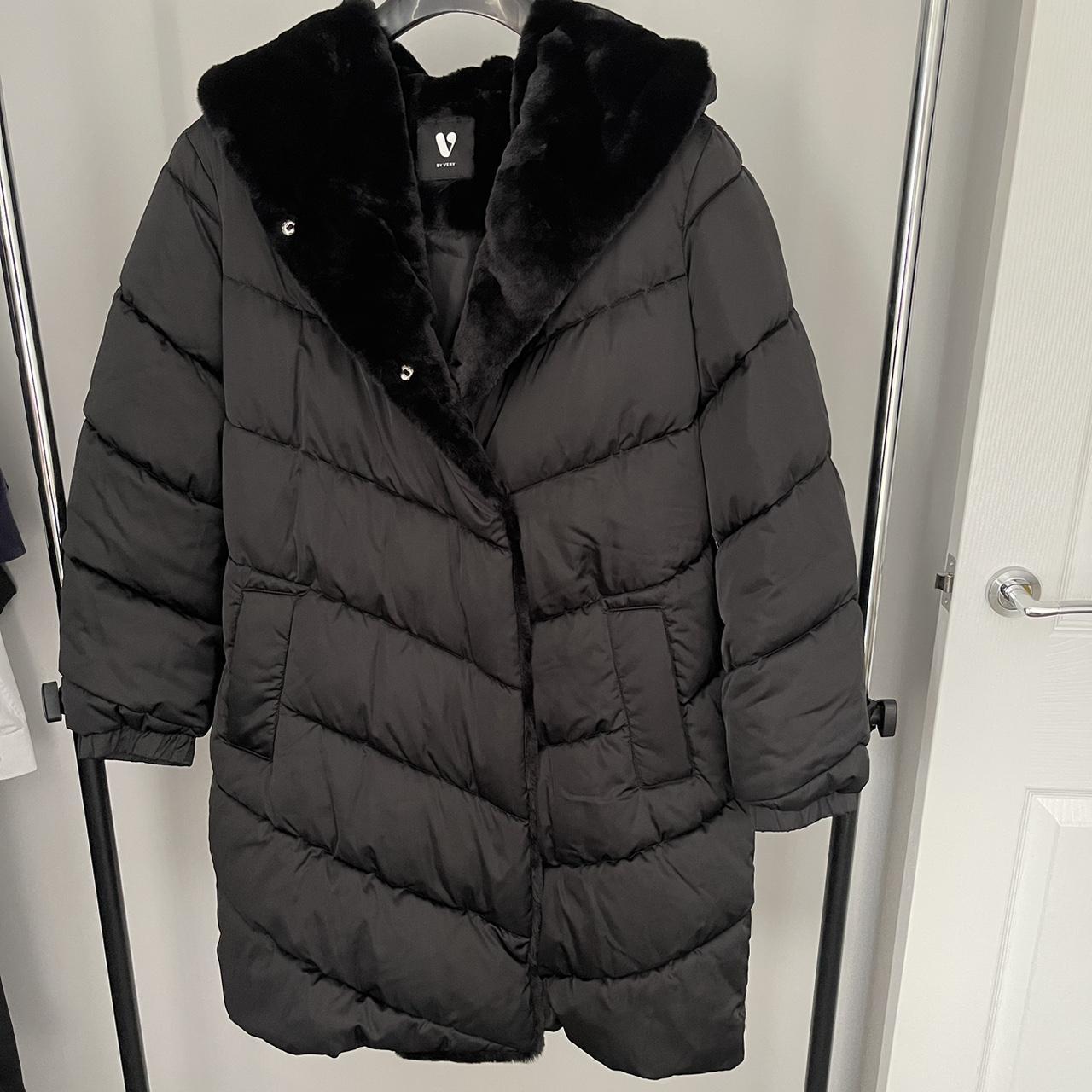 Very coat. Fluffy inner lining making it super cosy... - Depop