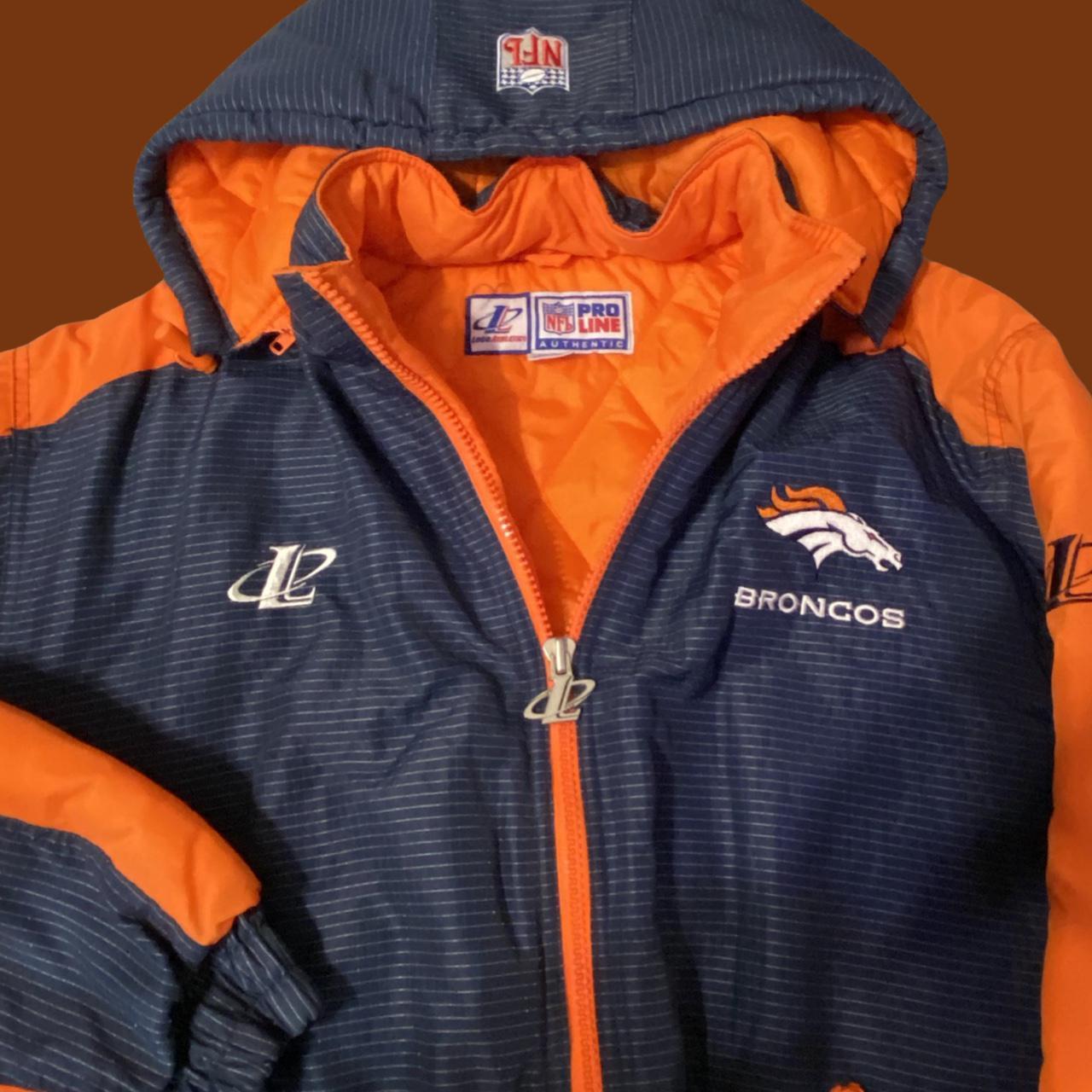 Vintage Denver Broncos Bomber Jacket Youth Small - Depop