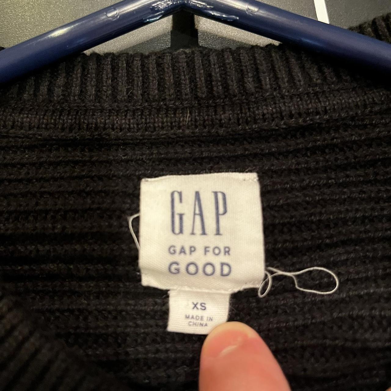 gap black sweater. will look good with jeans. fits... - Depop
