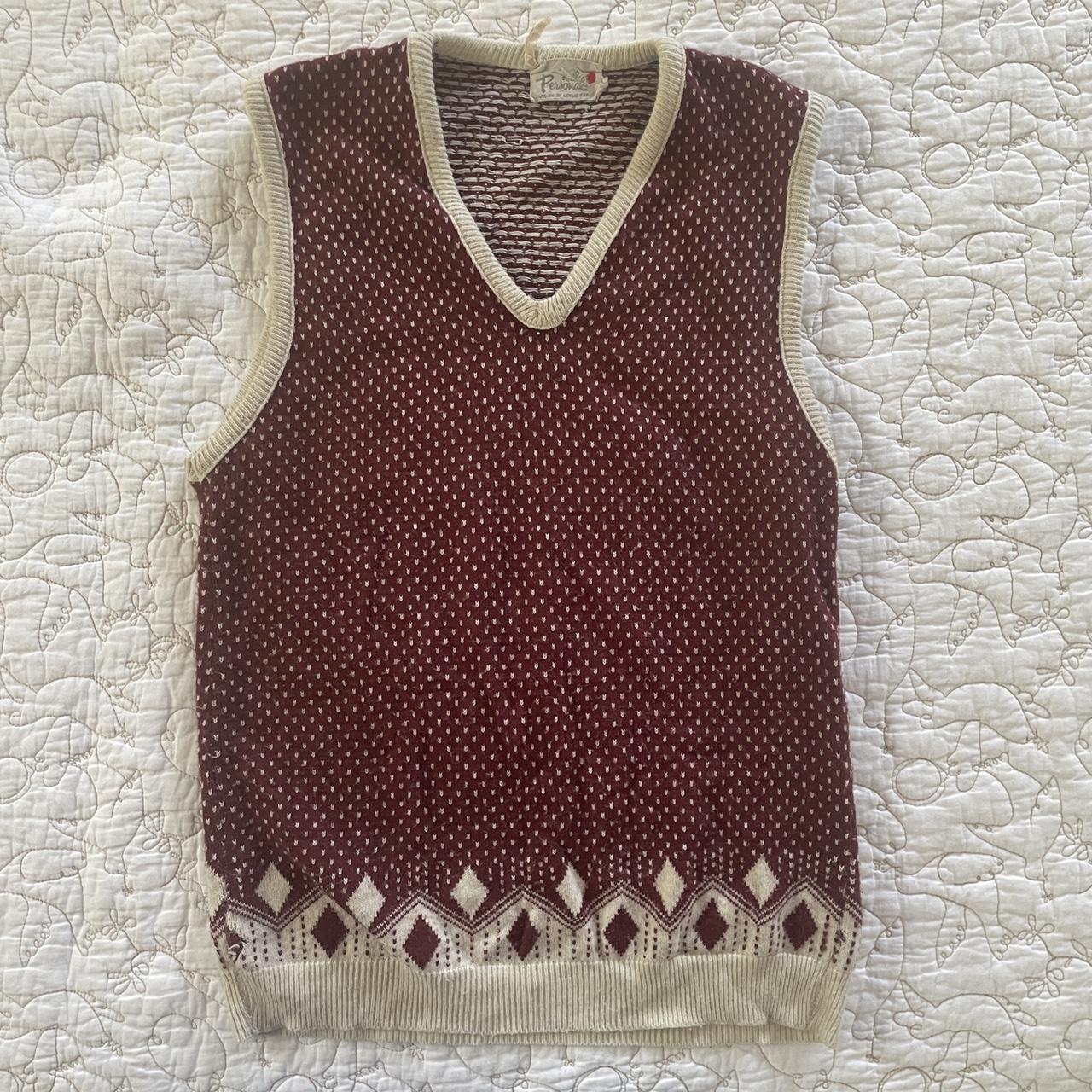 70s Vintage Sweater Vest The Sweetest Little Depop   P0 