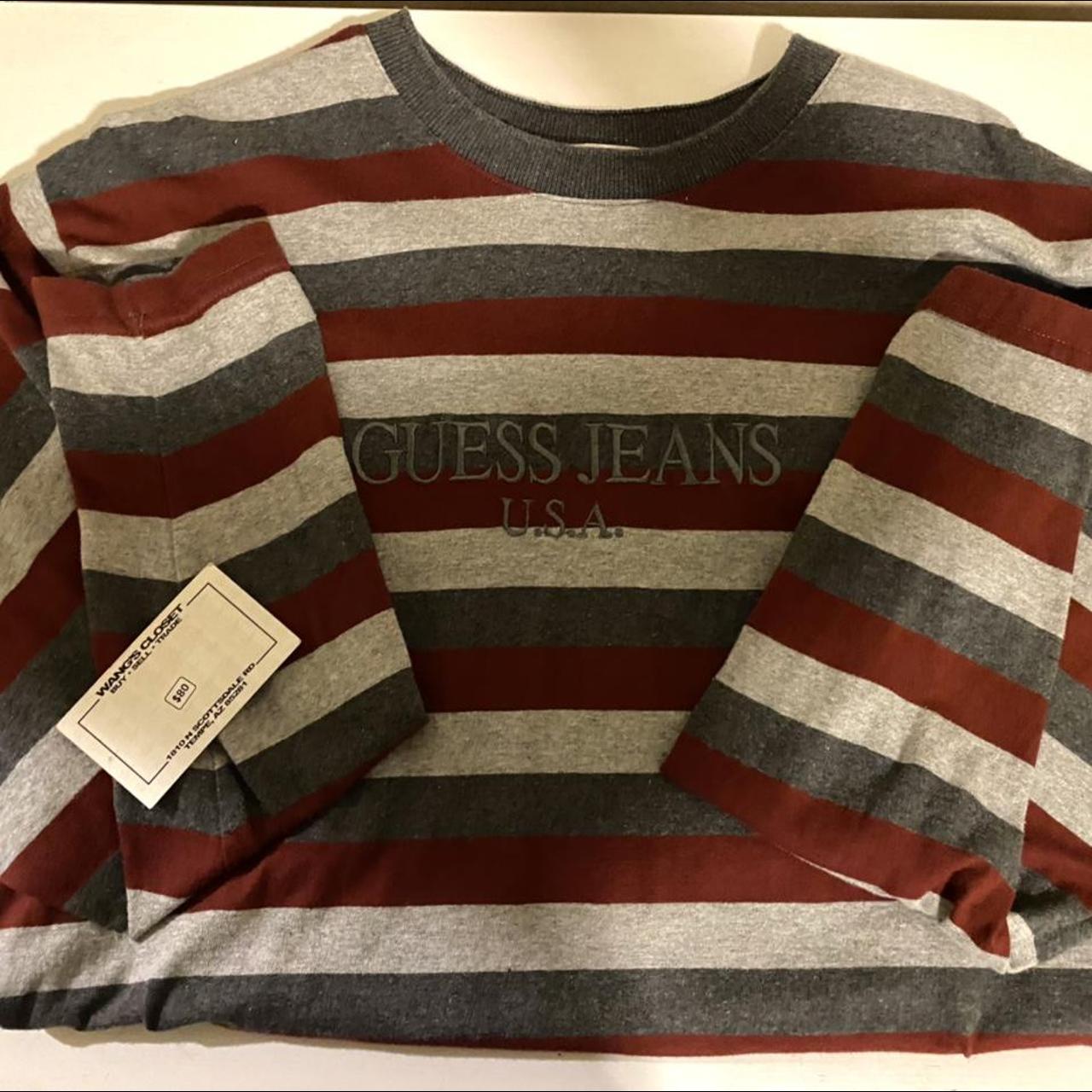 Vintage Guess Long Sleeve -men’s Large -100% cotton... - Depop