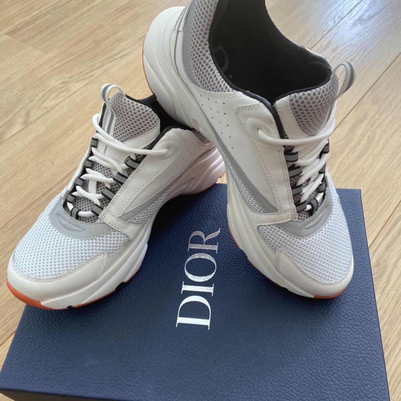 Dior B22 Trainer White Orange Reflective