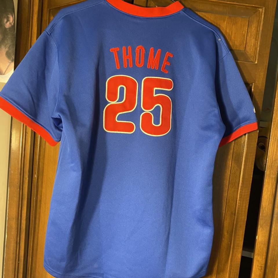 authentic Jim Thome Phillies jersey size is large - Depop