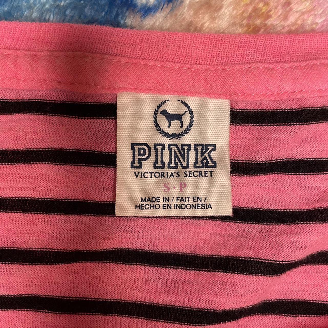 Victoria secret PINK bimbocore stripe pink... - Depop