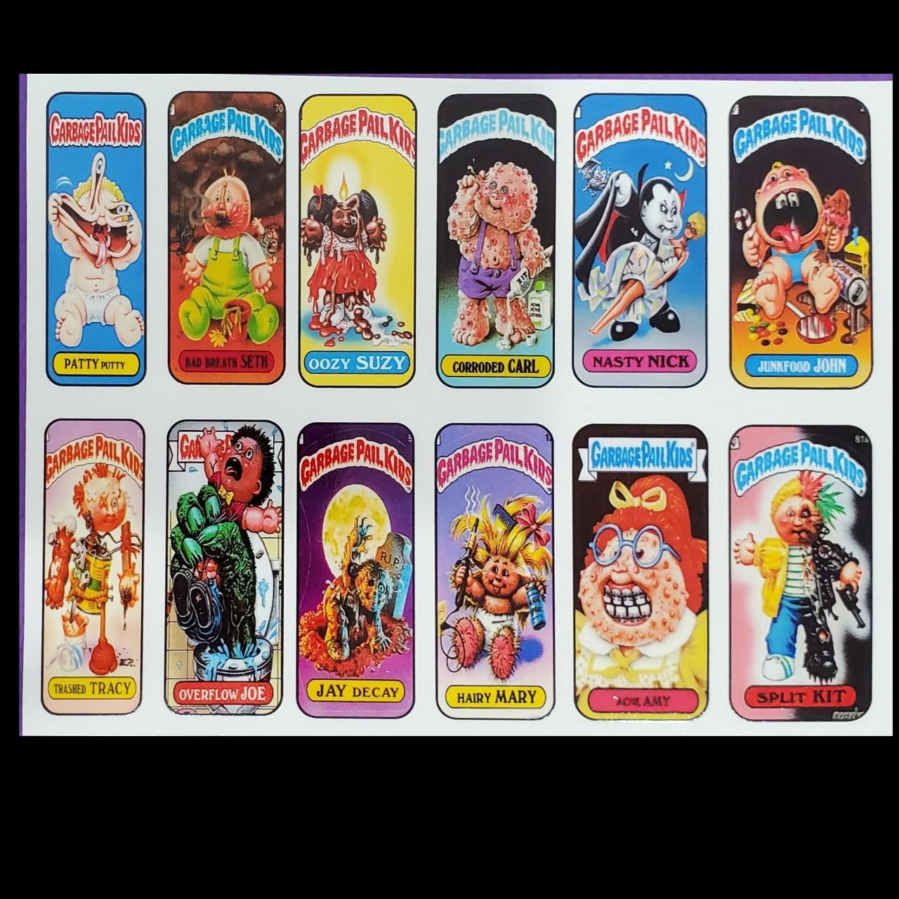 Garbage pail kids full cover nail decals. One sheet... - Depop