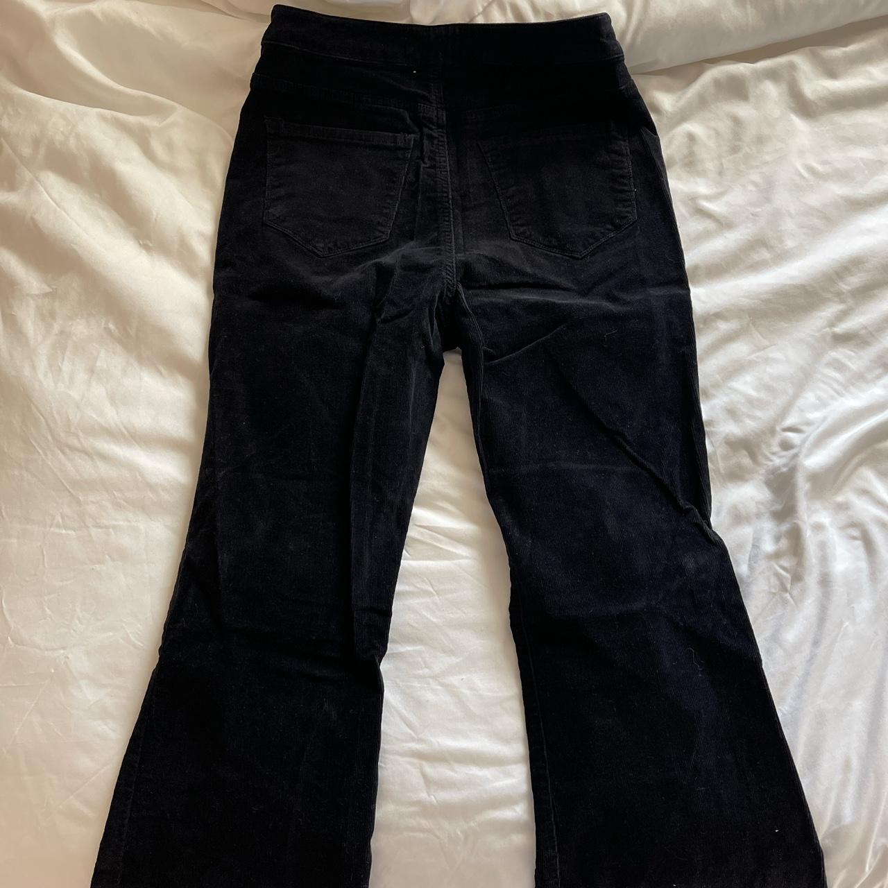 Velvet black bell bottom jeans - Depop