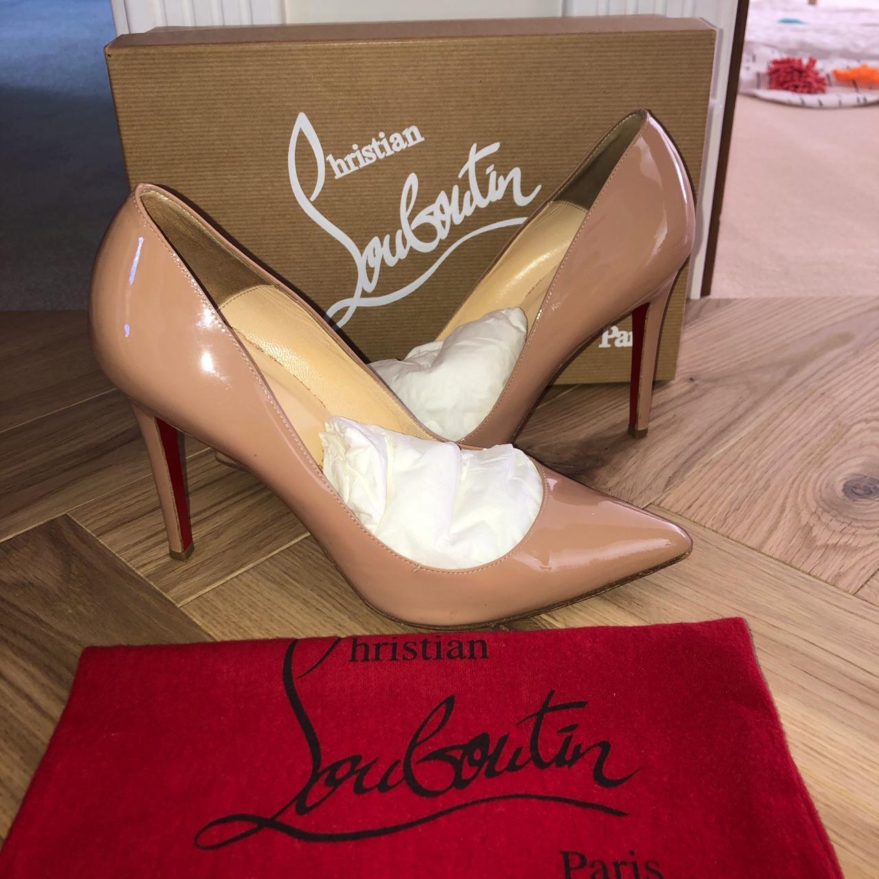 Christian louboutin pigalle follies 100 patent... - Depop