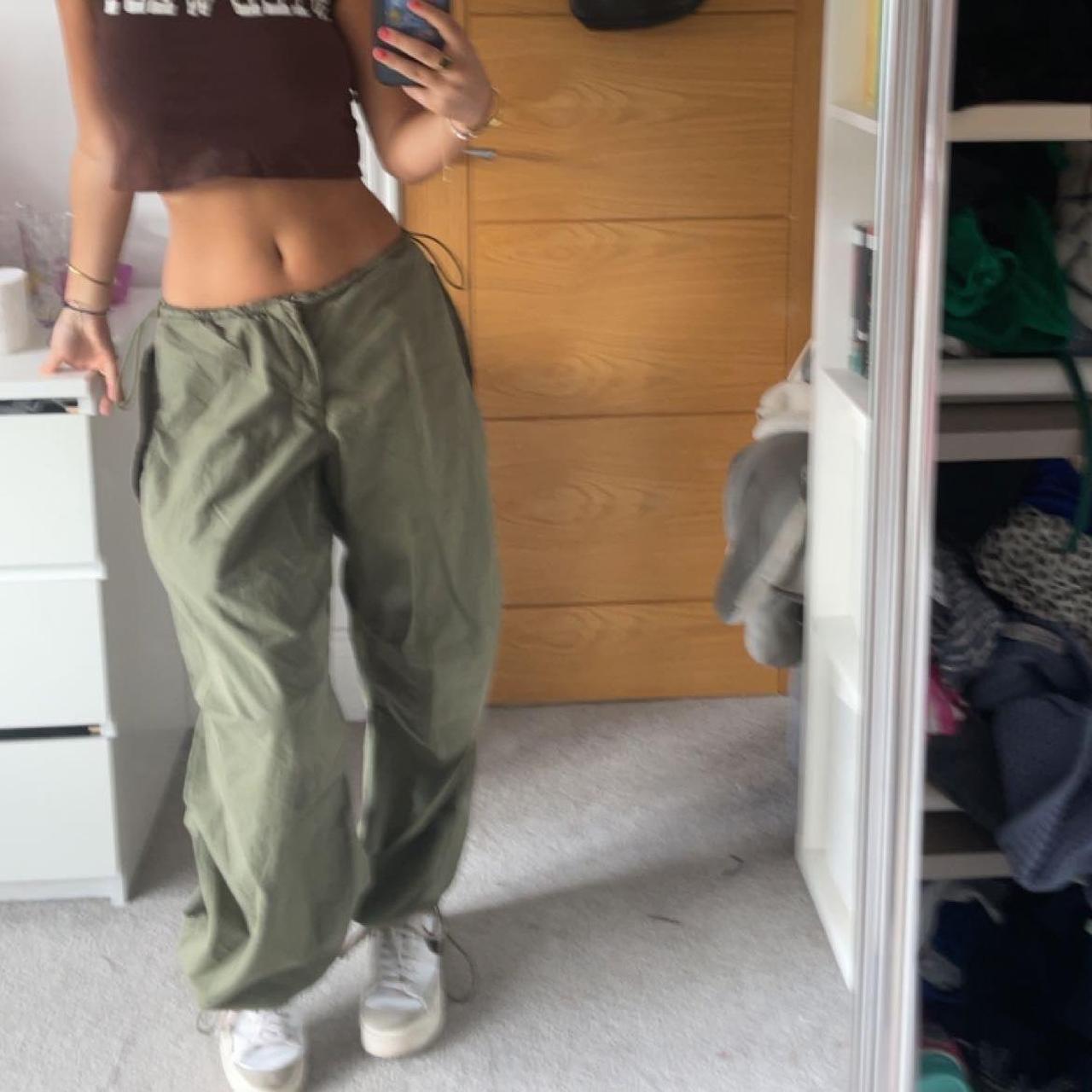 IETS FRANS… khaki baggy tech pants. Worn twice, in... Depop