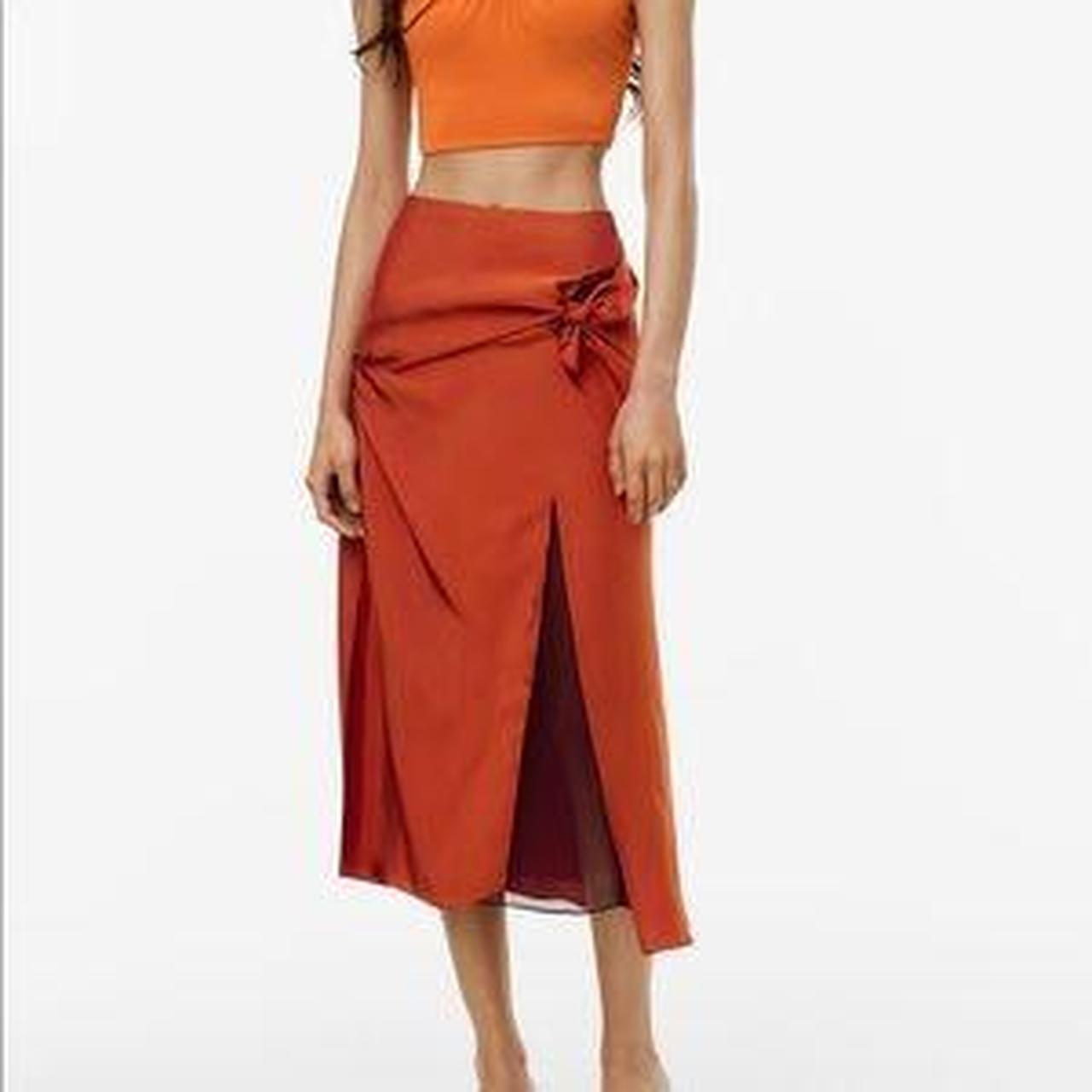 NEW NWT 129 Zara Knotted Skirt Limited Edition... Depop