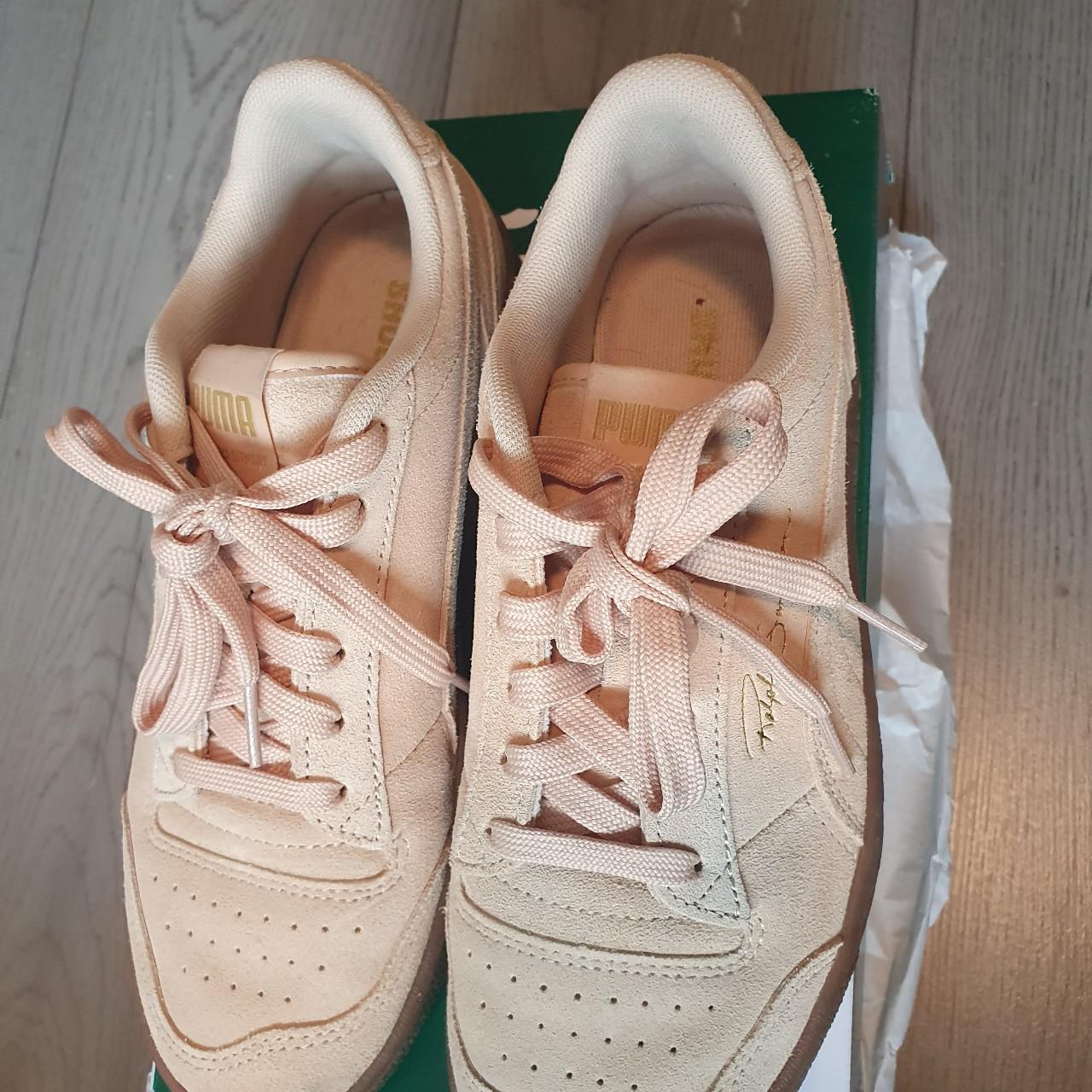 puma ralph sampson tonal trainers in beige