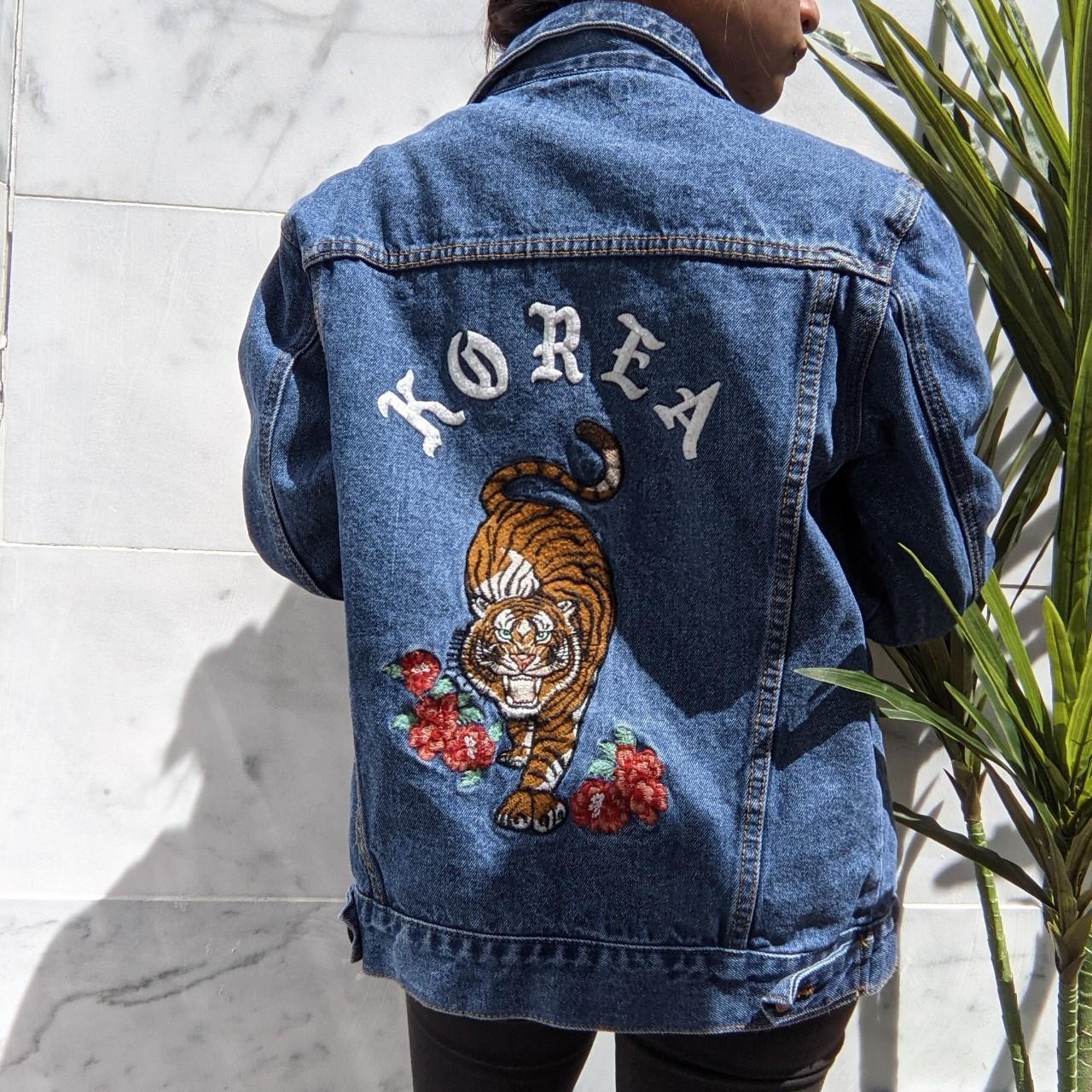 Orange denim jacket forever 21 best sale