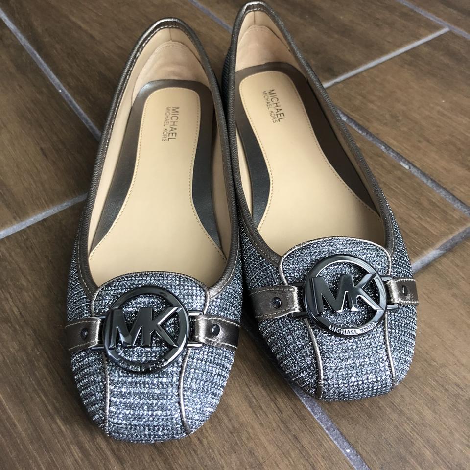 michael kors flats silver