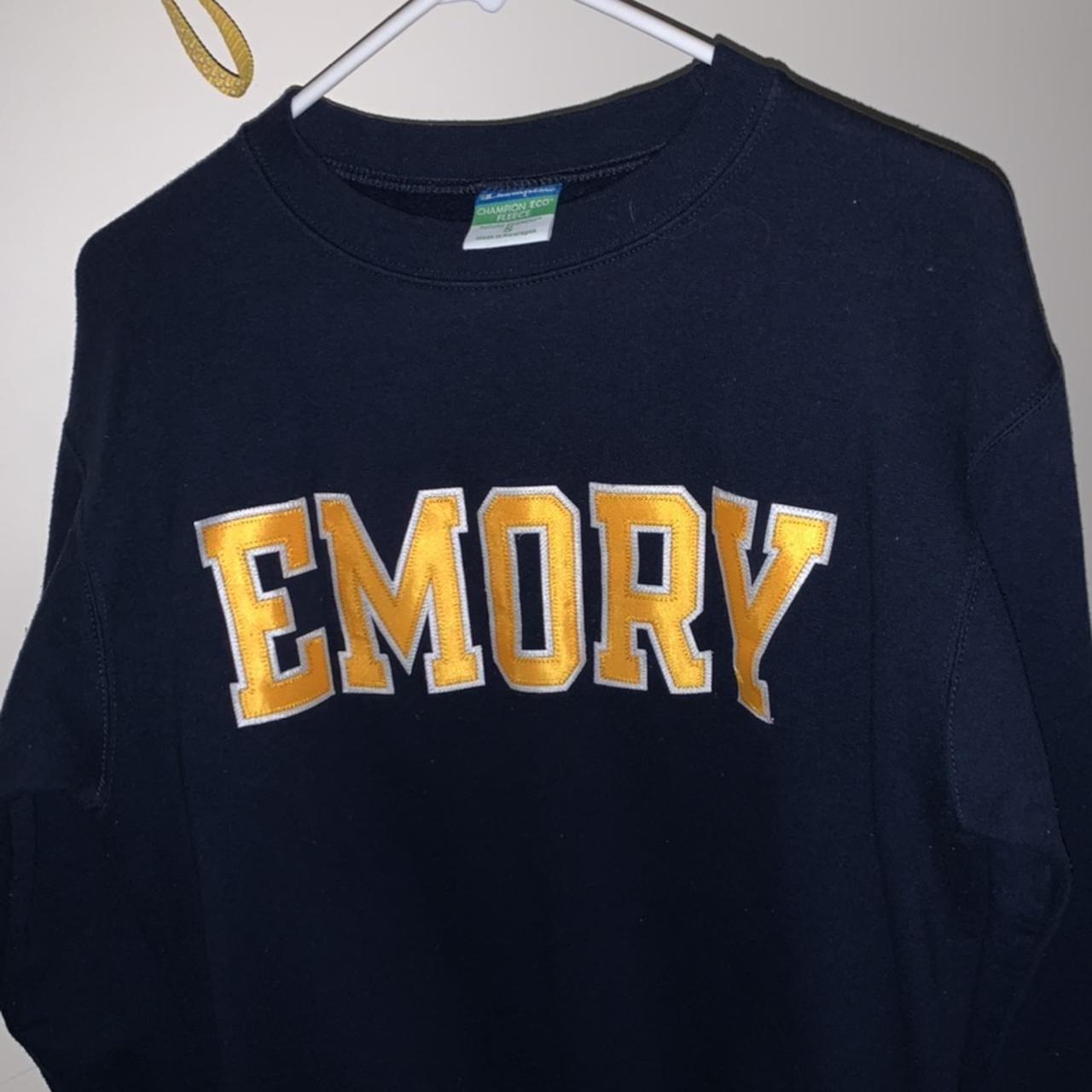 Men's Blue Emory Eagles Long Sleeve T-Shirt