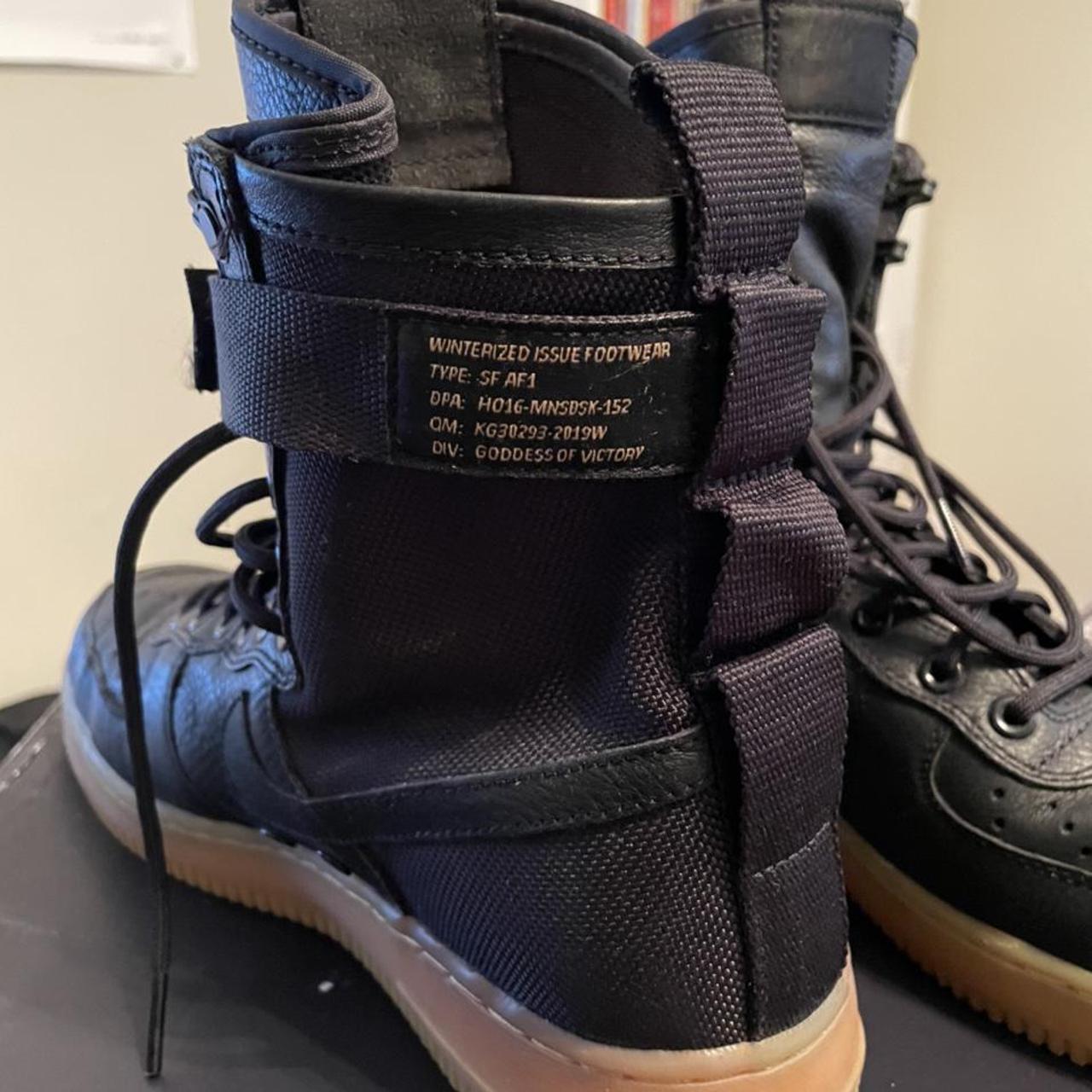 NIKE SF AF1 Black-Gum sole Nike Air Force 1 - Depop