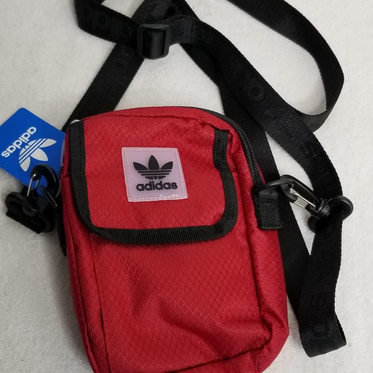 Adidas Women's Red and Black Bag | Depop