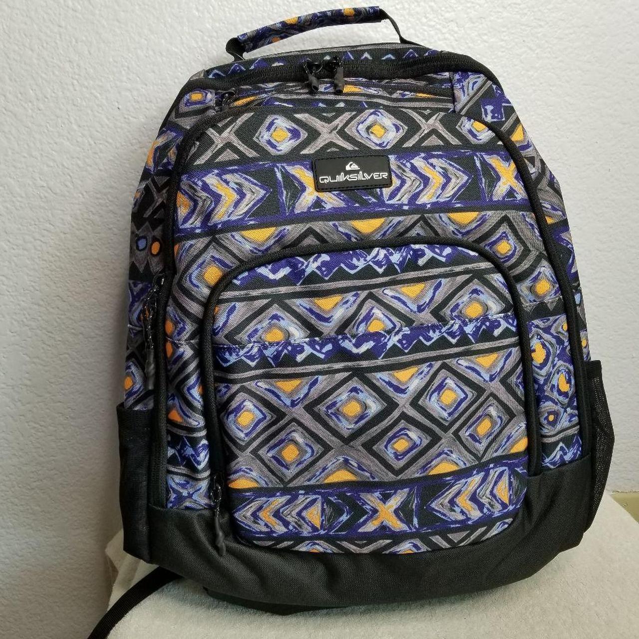 Quiksilver Men's Black and Purple Bag