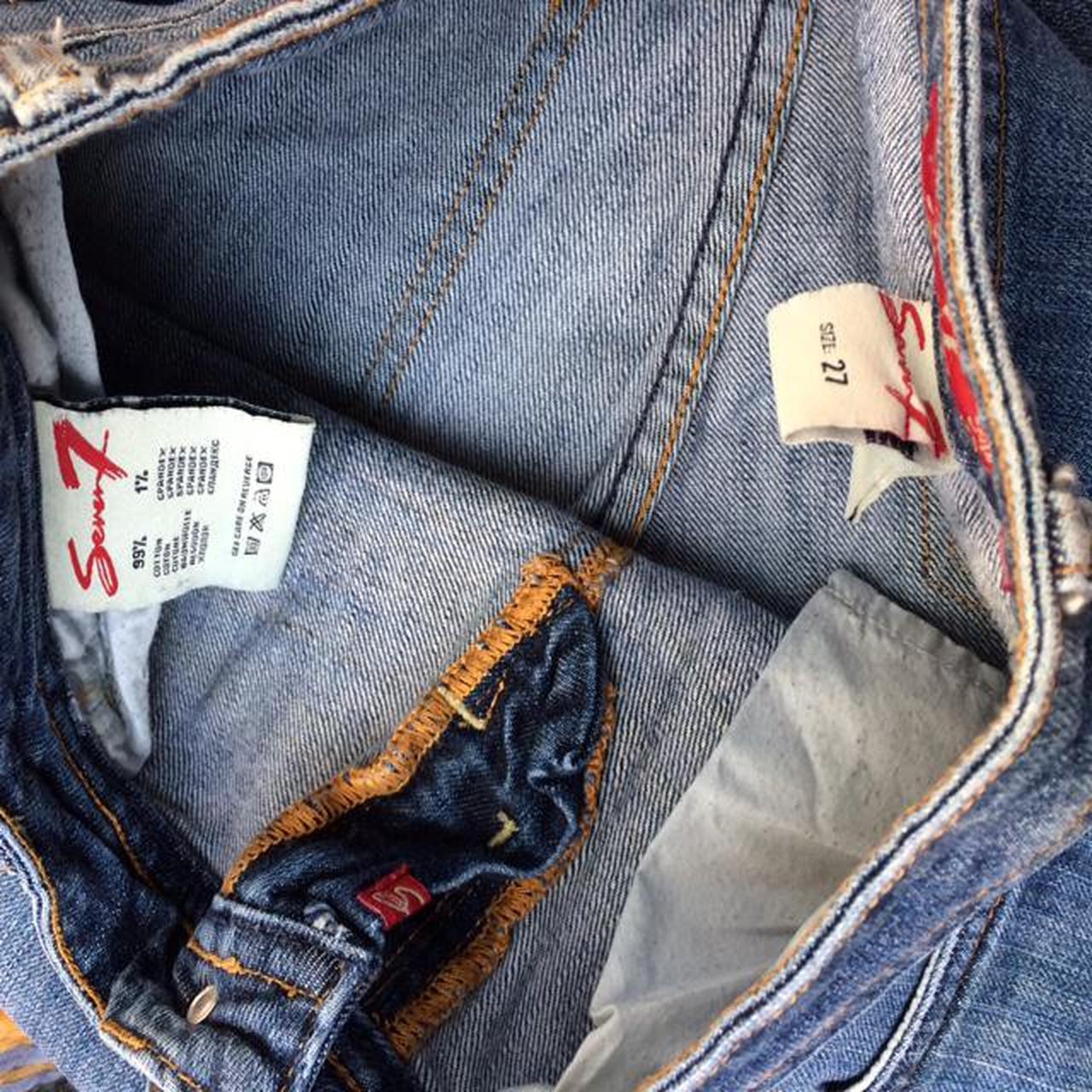 Seven 7 Ladies jeans size 27 waist 14 1/2 inches... - Depop