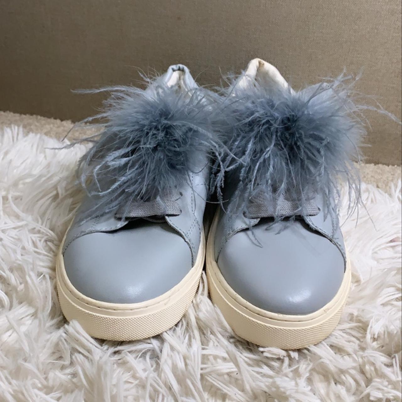 Zara Pom Baby Blue Sneaker