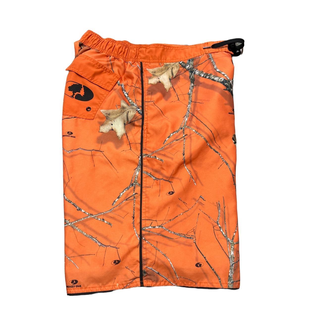 Mossy Oak Orange Camo Swim Trunks/Board Shorts 2... - Depop