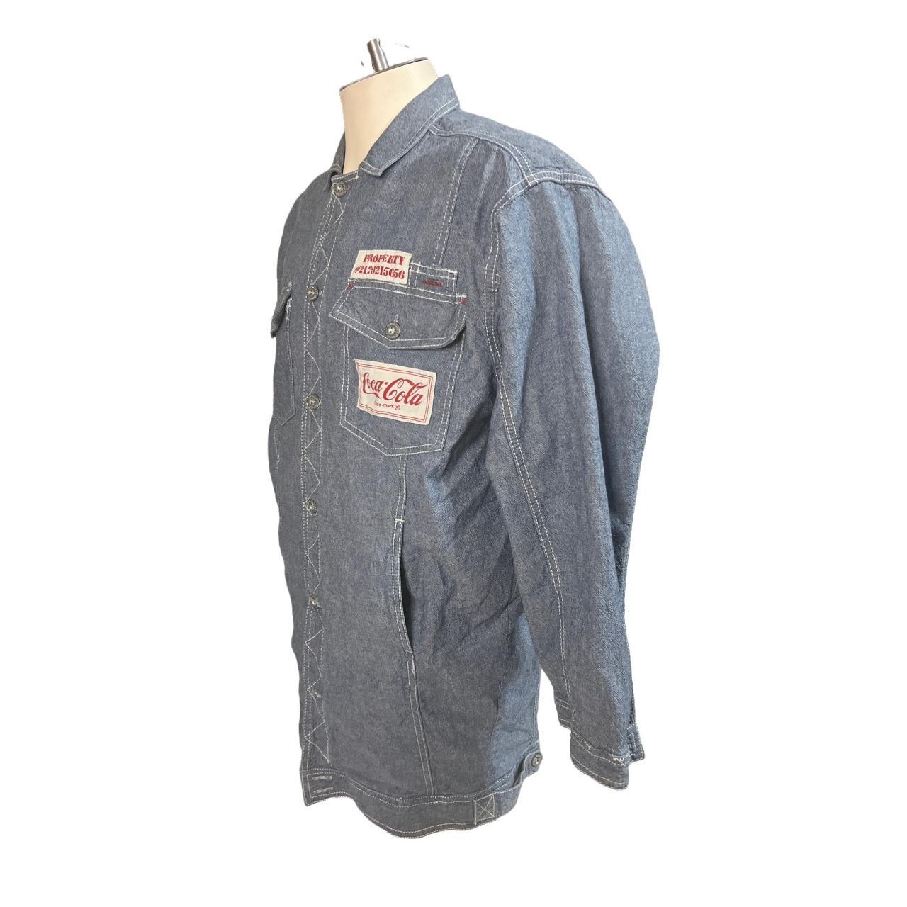 Vintage CocaCola Double Sided Uniform L/S Pocket... Depop