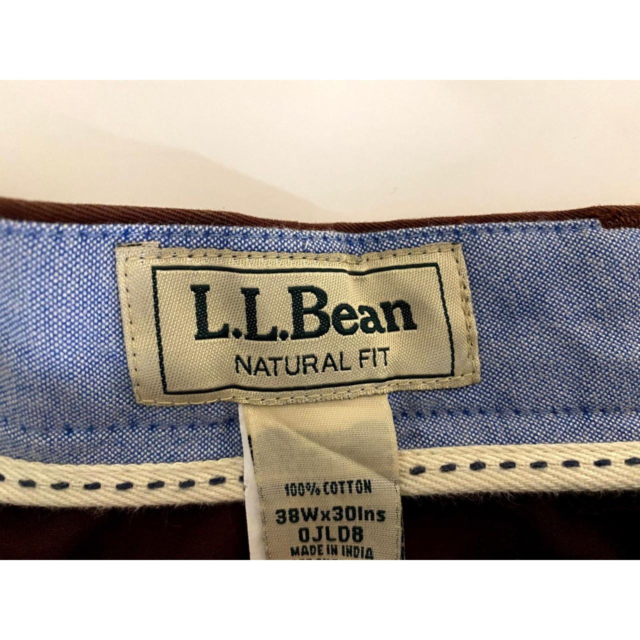 L. L. Bean Natural Fit Rustic Brown Cotton Men's... - Depop