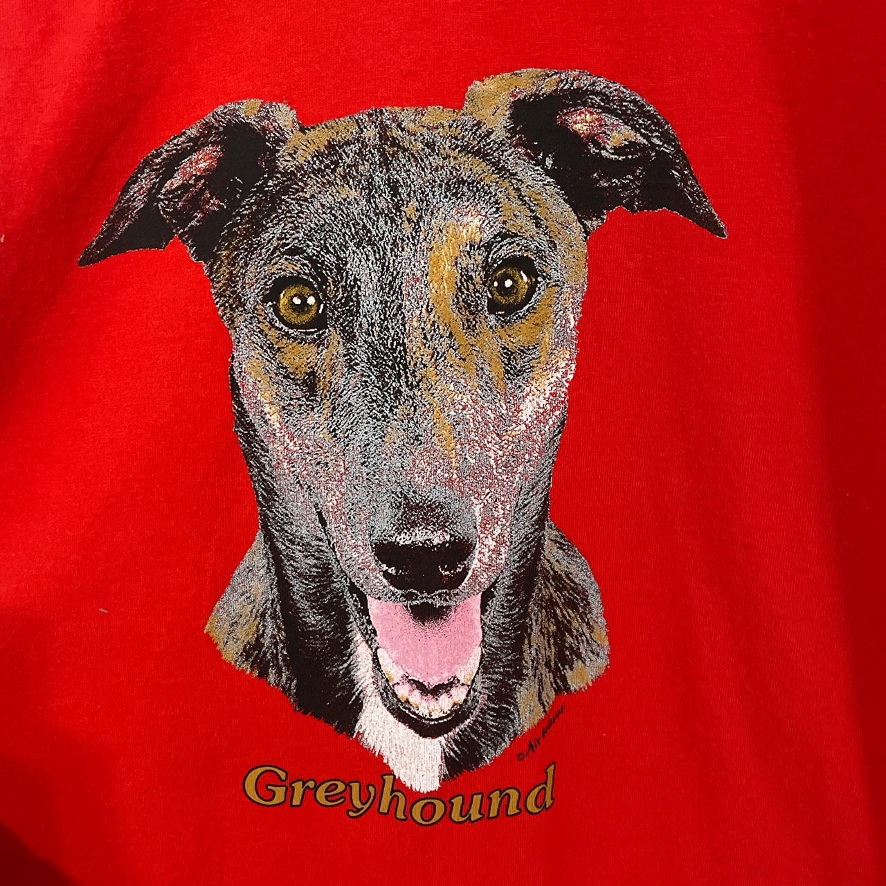 Vintage 90’s Greyhound Dog Tee Shirt Size L (fits... Depop