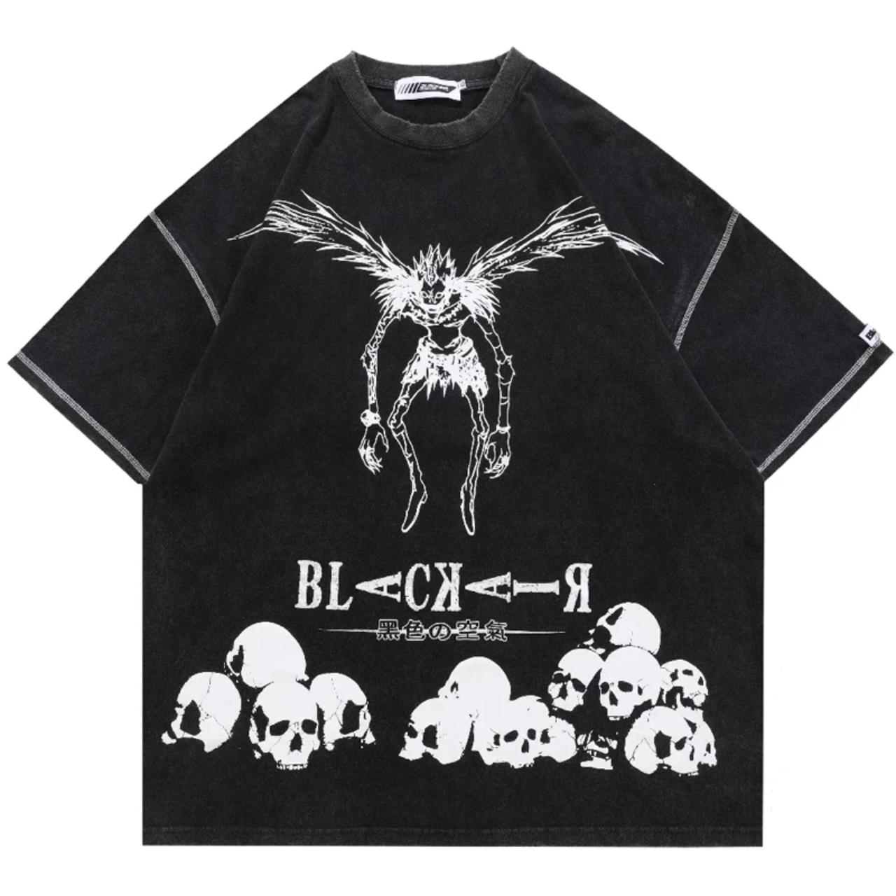 Death Note Mall Goth Misa Patches T-Shirt XL Black
