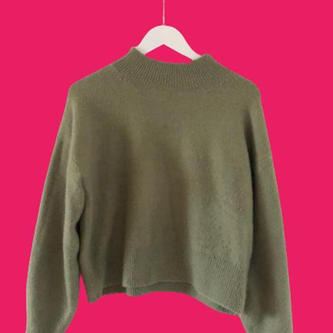 Green &otherstories Turtleneck sweater Very soft... - Depop
