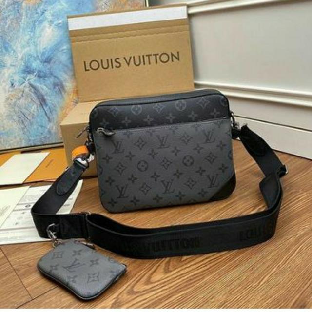 Grey Louis Vuitton duo messanger✓ Comes with lv - Depop