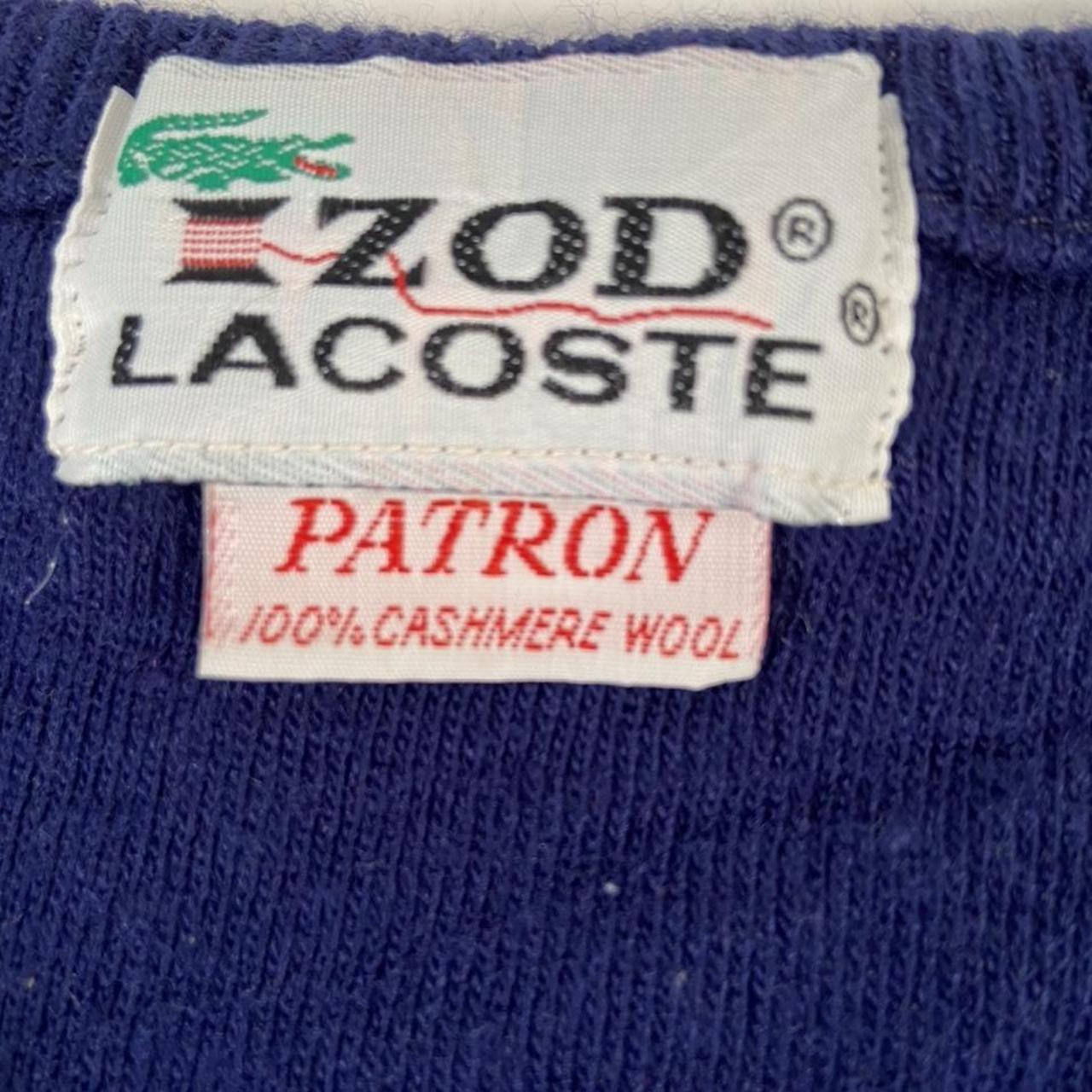 Lacoste IZOD label cashmere V neck cardigan jumper... - Depop