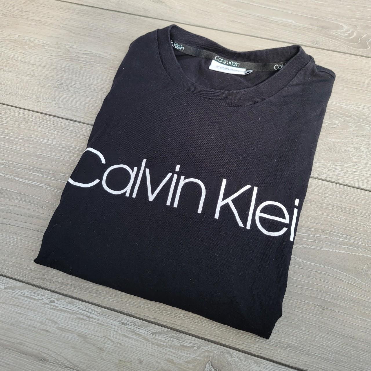 Calvin Klein Men's Black T shirt Size M Worn in... - Depop