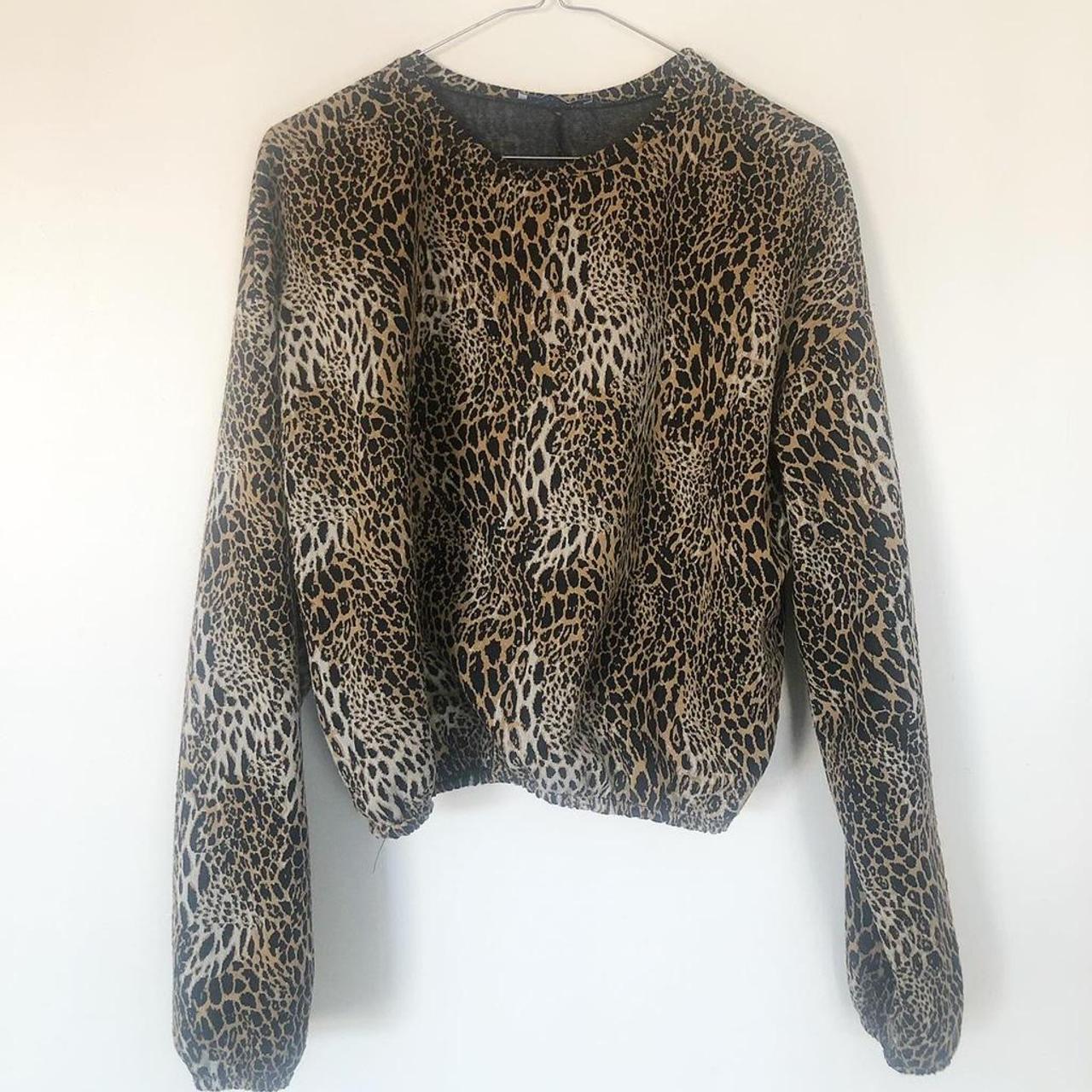 zara leopard jumper