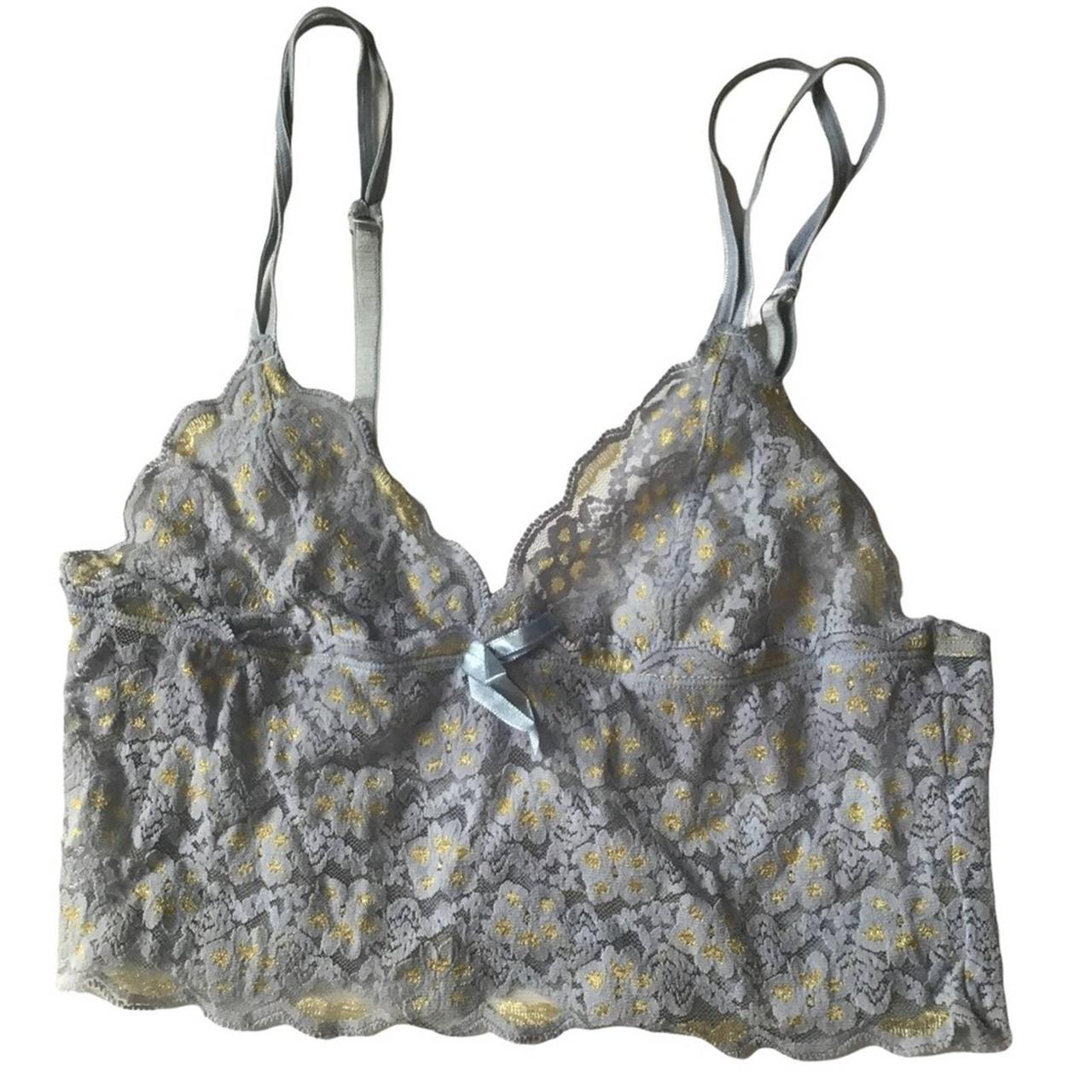 Rampage Women's White and Purple Bra (4)