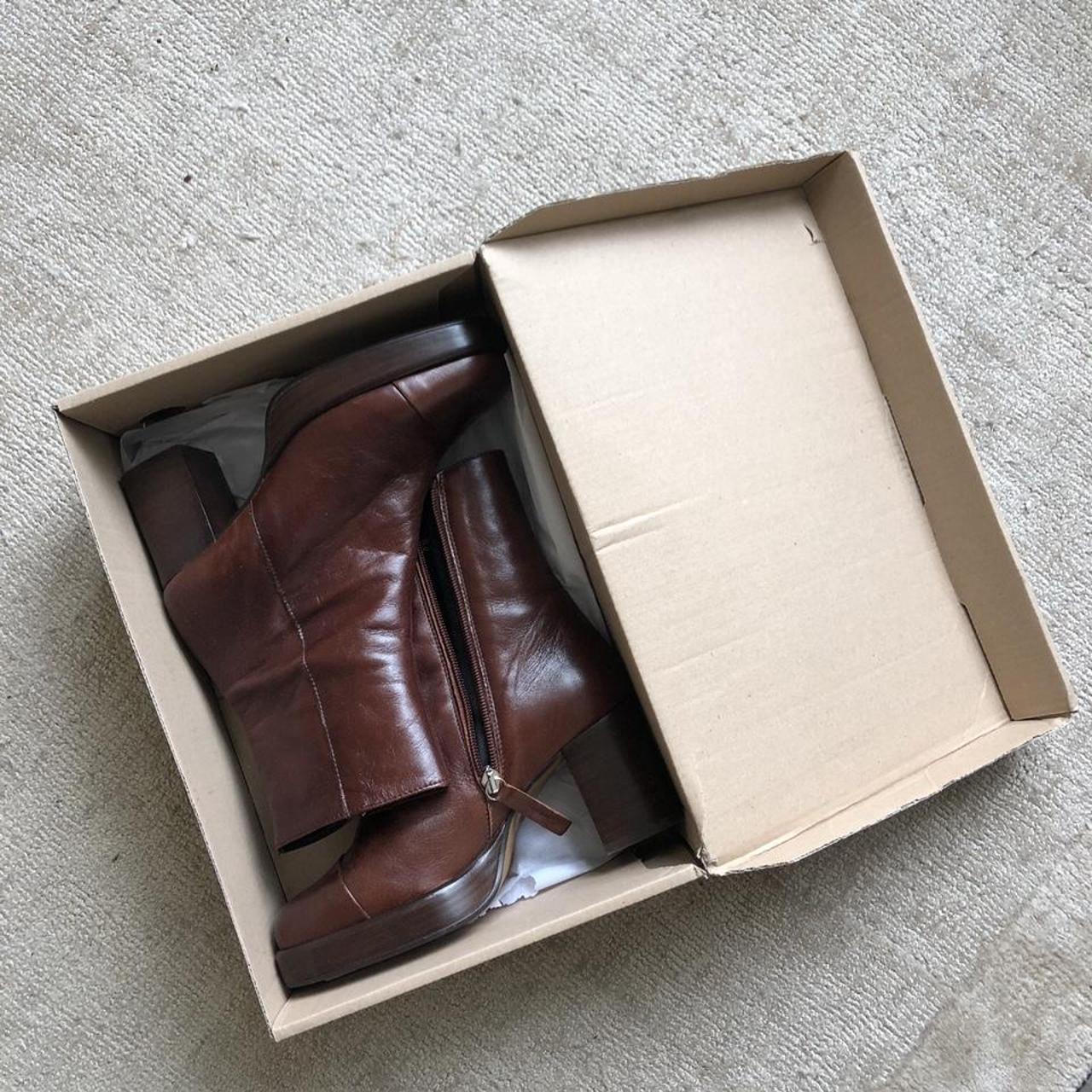 asos brown leather boots